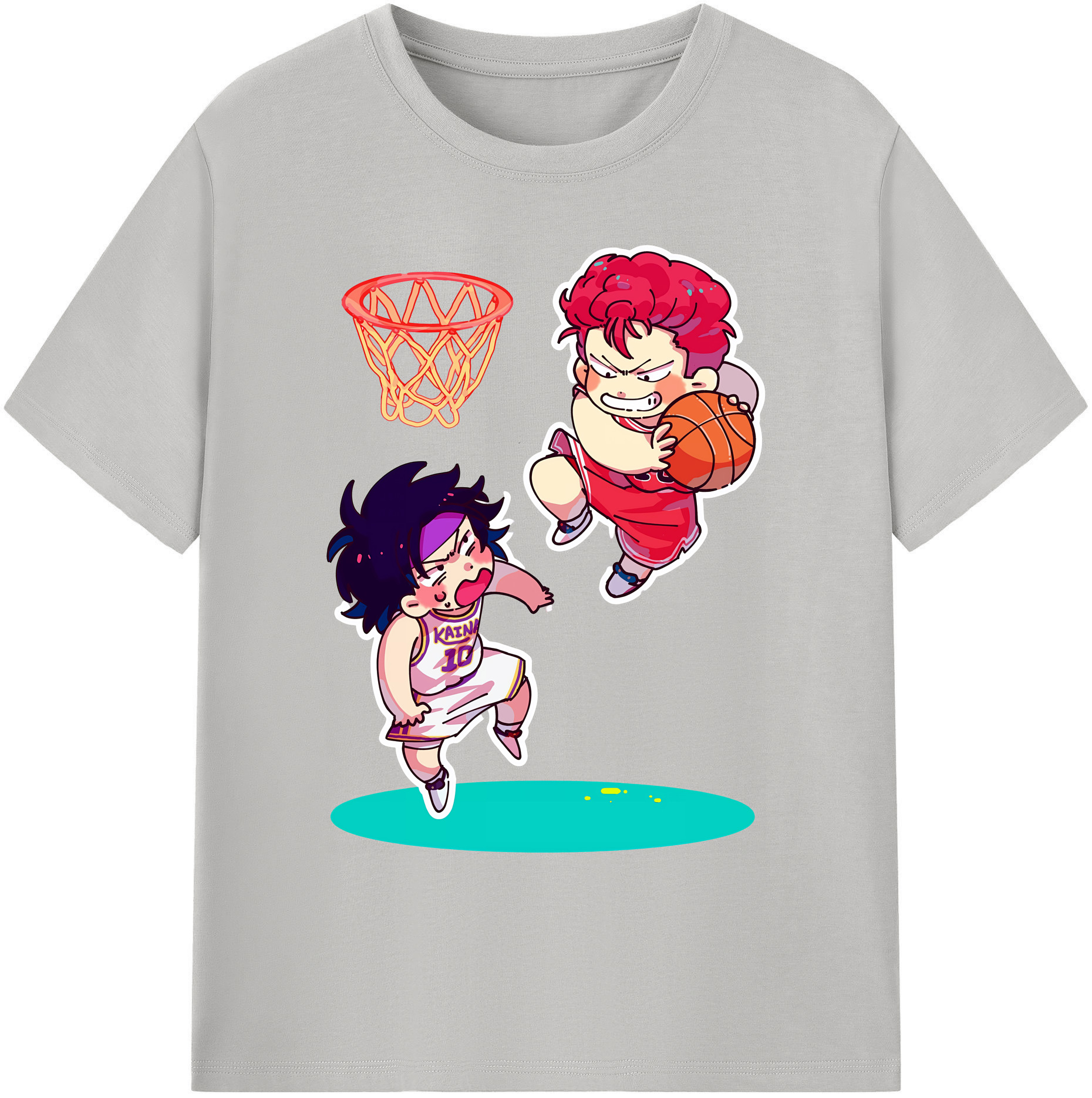 （画像用） SLAM DUNK／スラムダンク 綿100％ メンズ半袖Tシャツ｜肌触りやわらか＆通気性