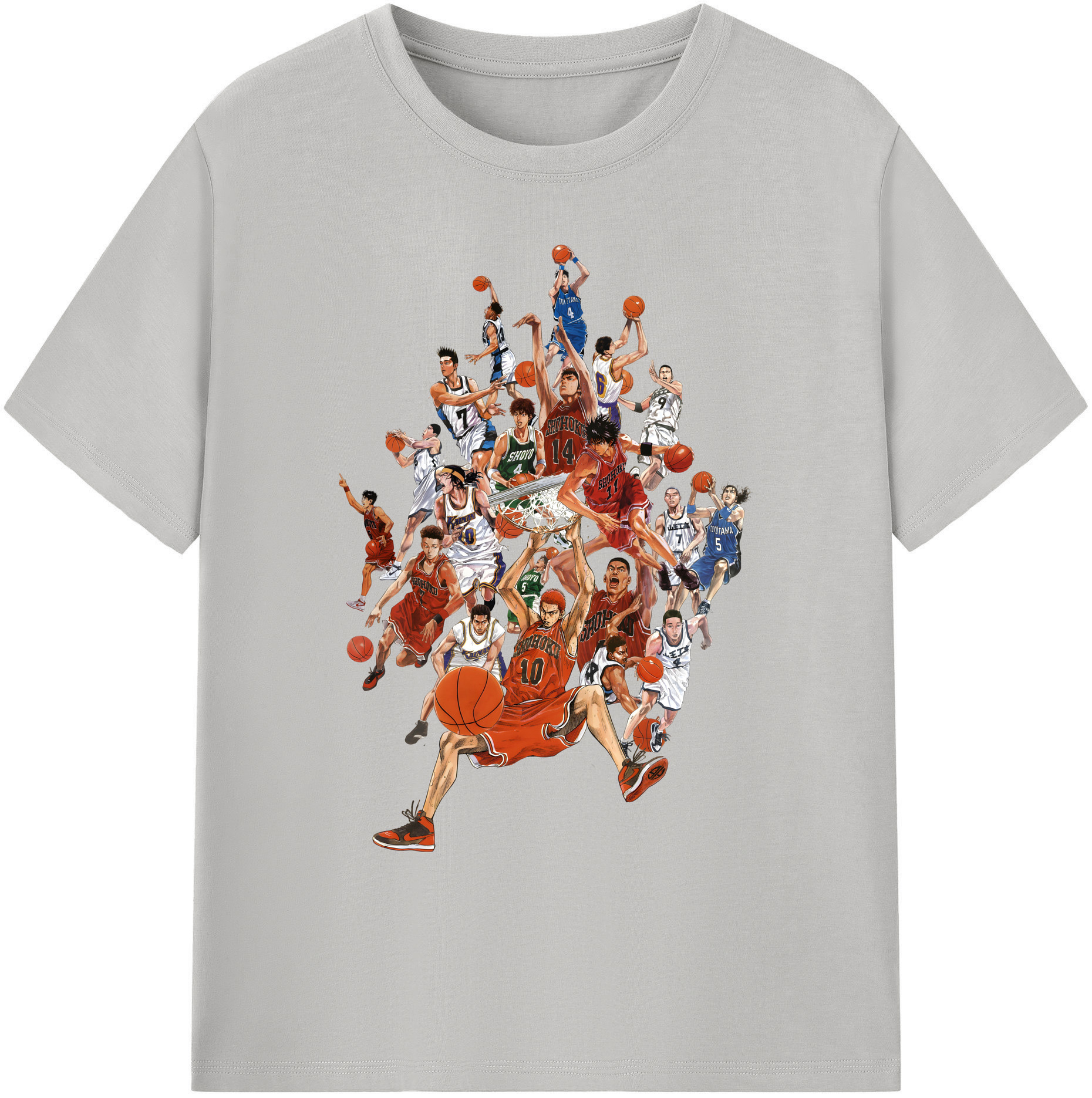 （画像用） SLAM DUNK／スラムダンク 綿100％ メンズ半袖Tシャツ｜肌触りやわらか＆通気性
