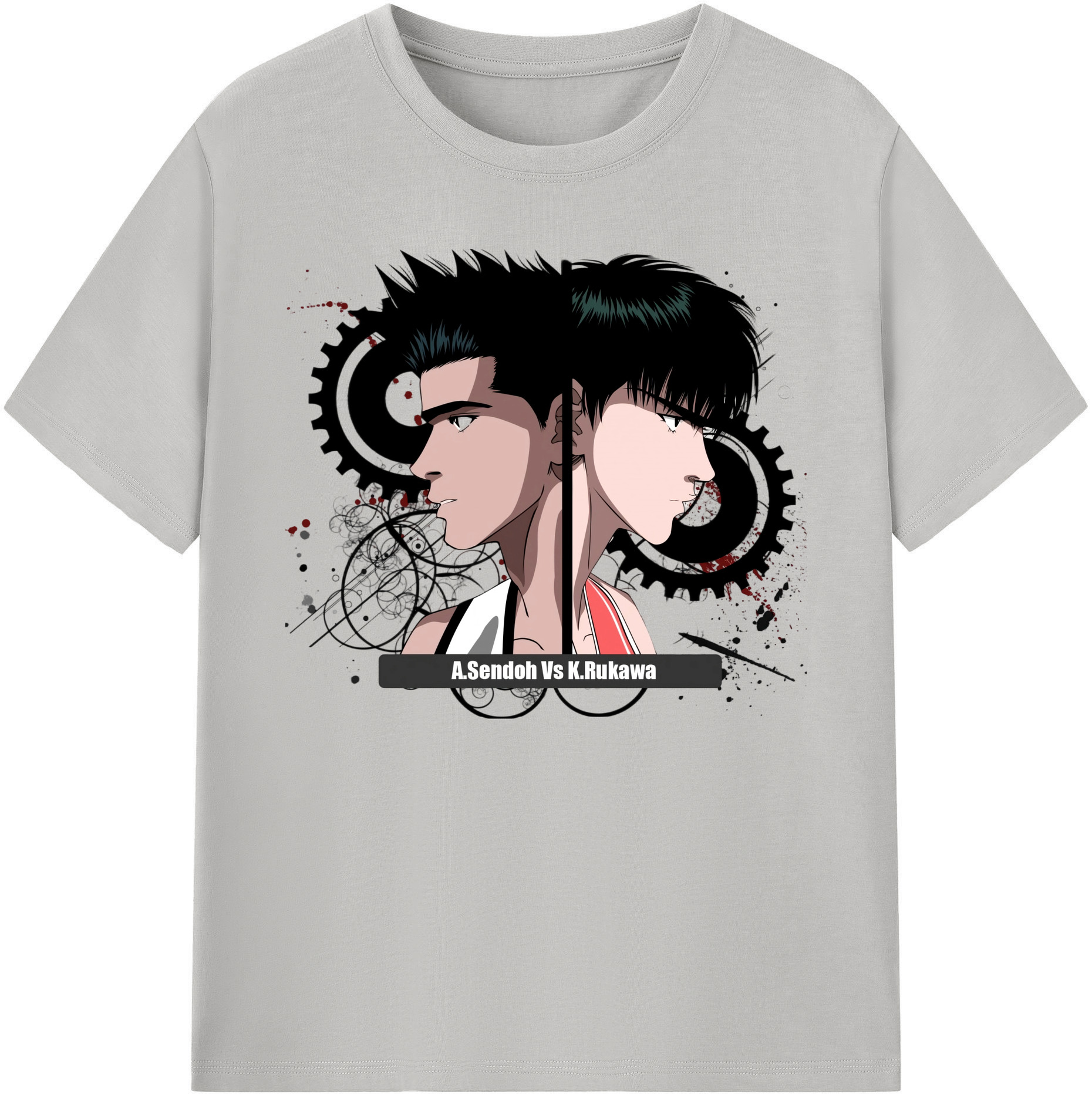 （画像用） SLAM DUNK／スラムダンク 綿100％ メンズ半袖Tシャツ｜肌触りやわらか＆通気性
