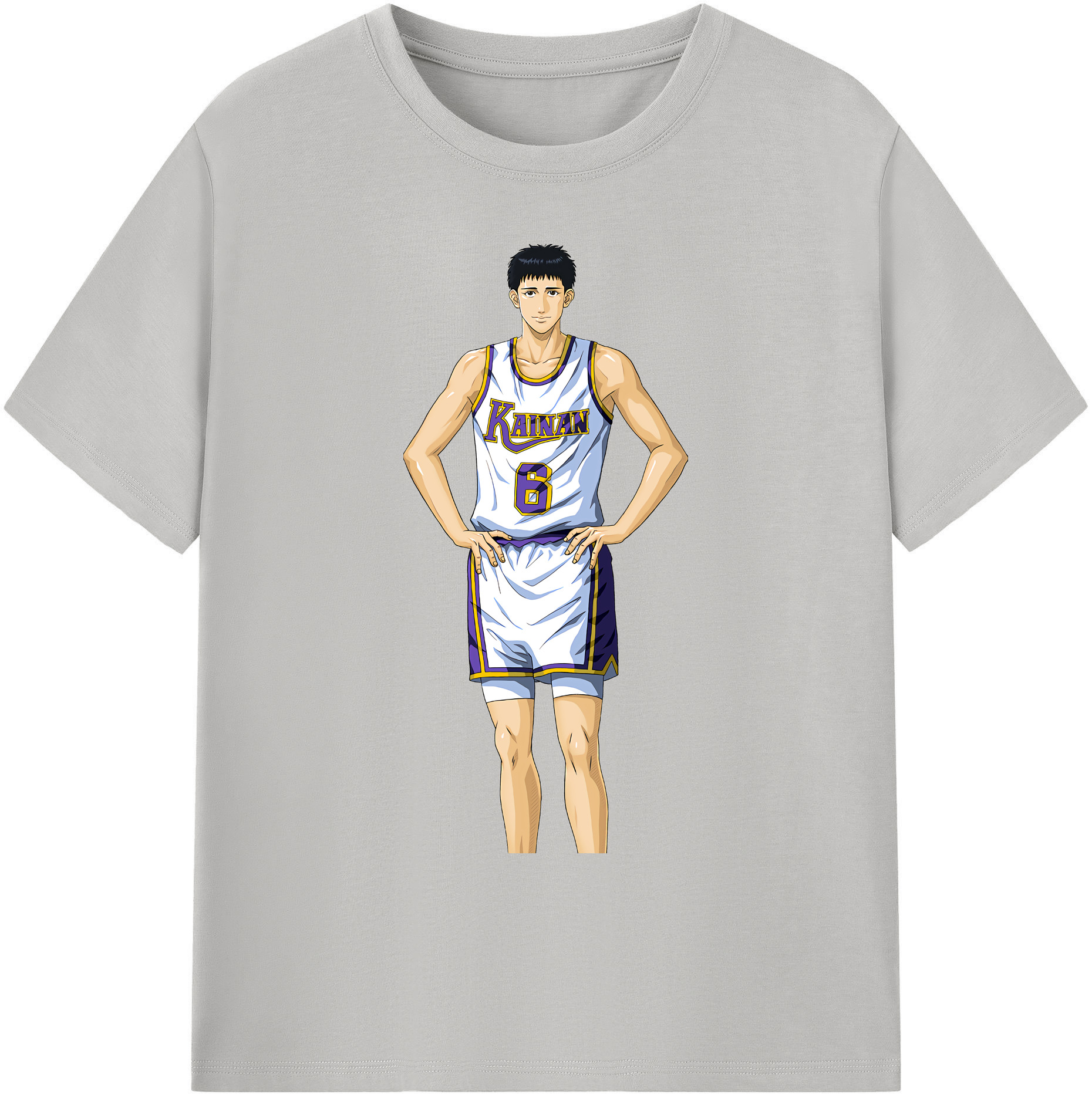 （画像用） SLAM DUNK／スラムダンク 綿100％ メンズ半袖Tシャツ｜肌触りやわらか＆通気性