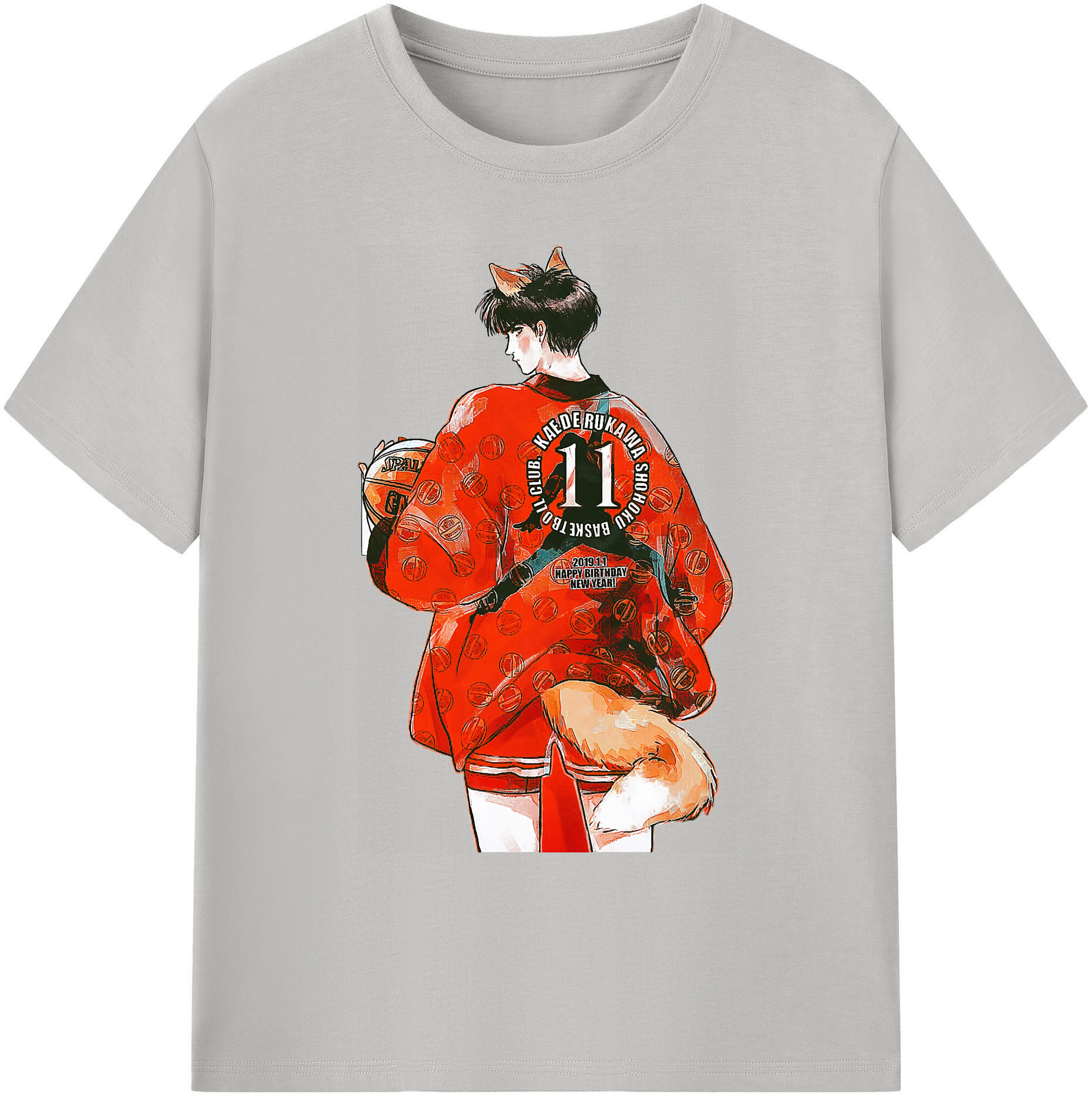 （画像用） SLAM DUNK／スラムダンク 綿100％ メンズ半袖Tシャツ｜肌触りやわらか＆通気性