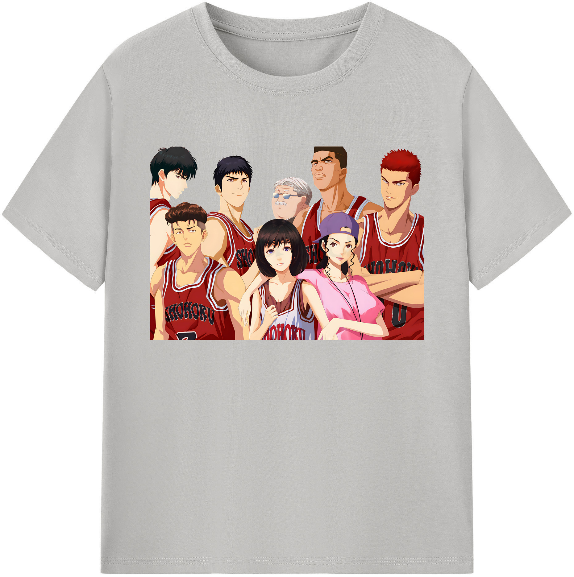 （画像用） SLAM DUNK／スラムダンク 綿100％ メンズ半袖Tシャツ｜肌触りやわらか＆通気性