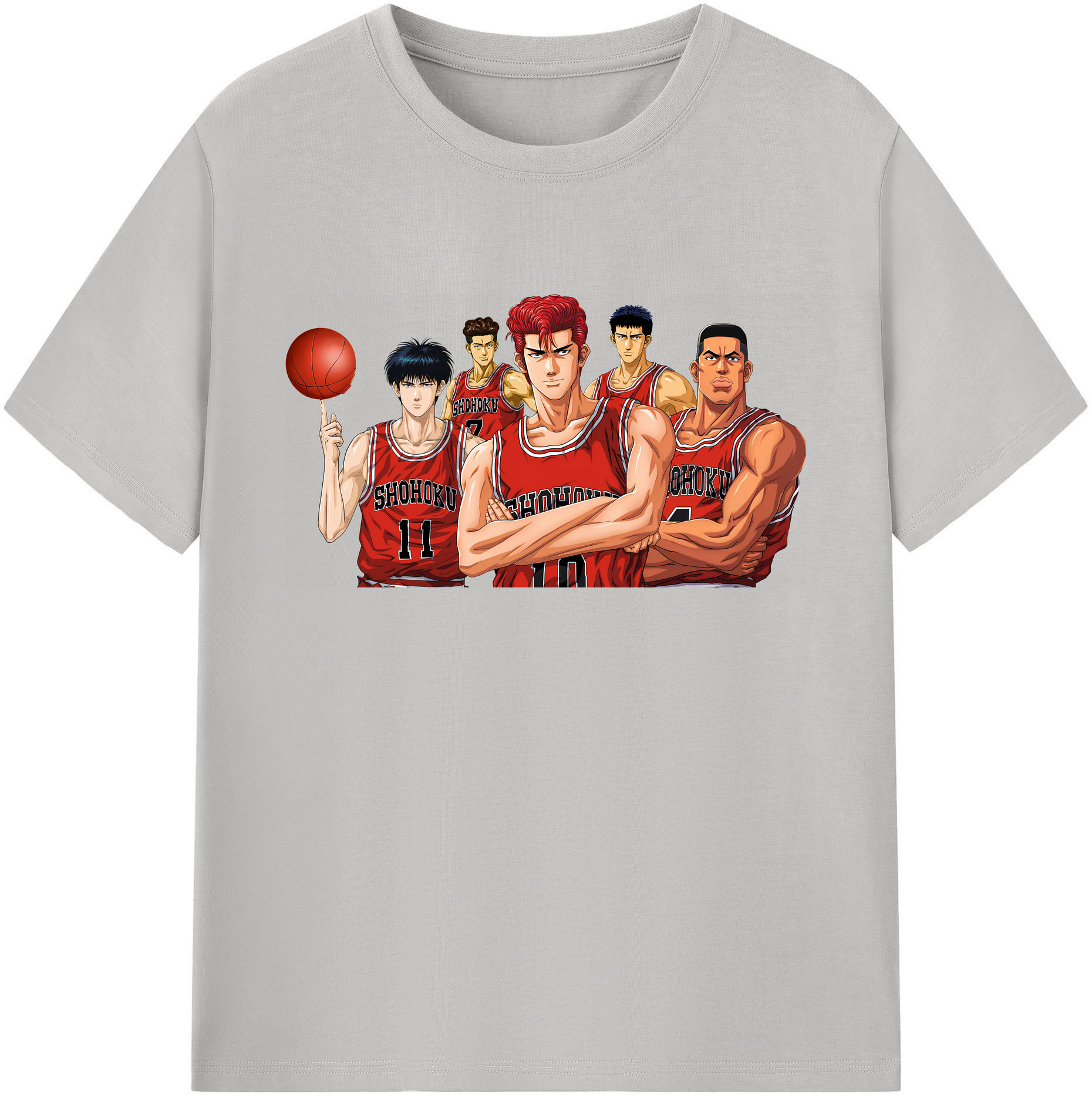 （画像用） SLAM DUNK／スラムダンク 綿100％ メンズ半袖Tシャツ｜肌触りやわらか＆通気性