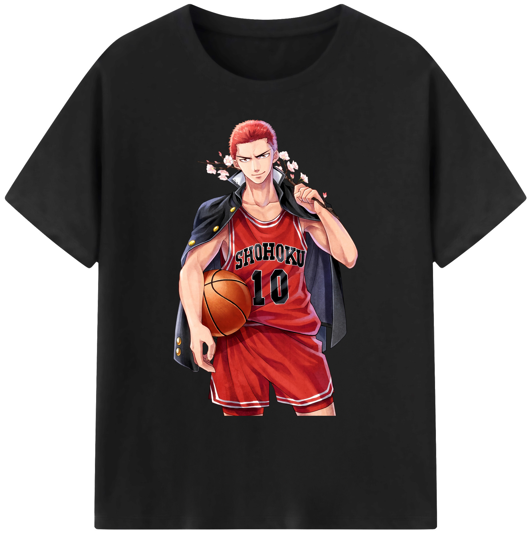 （画像用） SLAM DUNK／スラムダンク 綿100％ メンズ半袖Tシャツ｜肌触りやわらか＆通気性