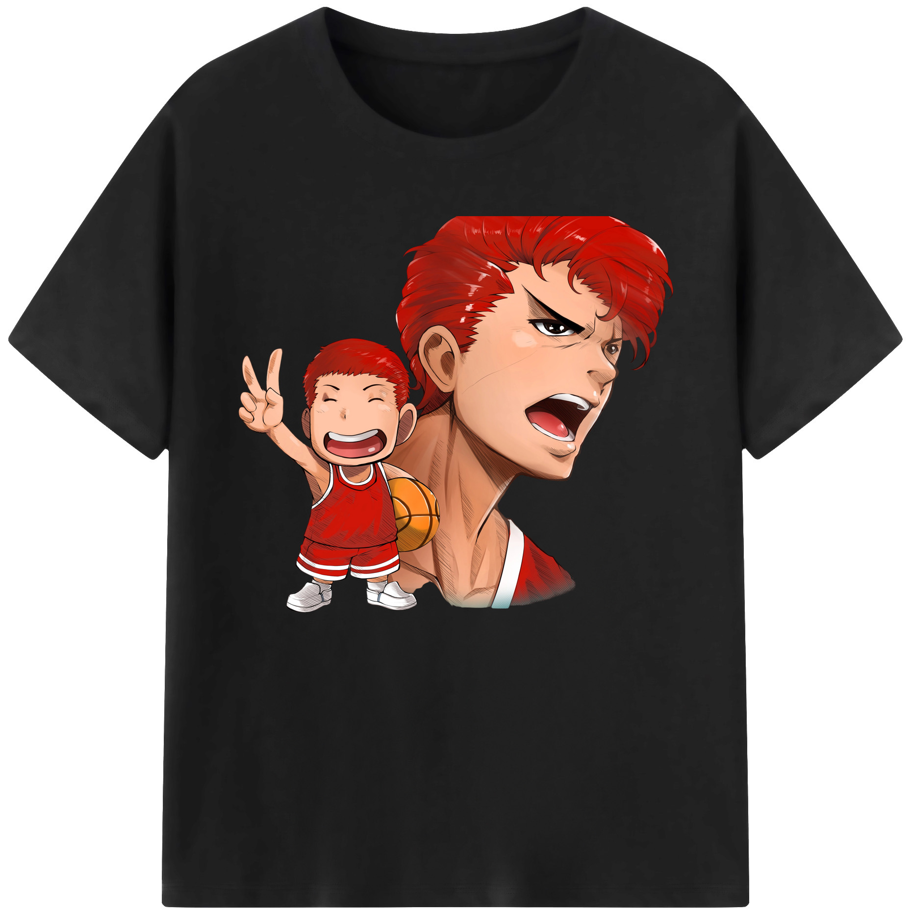 （画像用） SLAM DUNK／スラムダンク 綿100％ メンズ半袖Tシャツ｜肌触りやわらか＆通気性