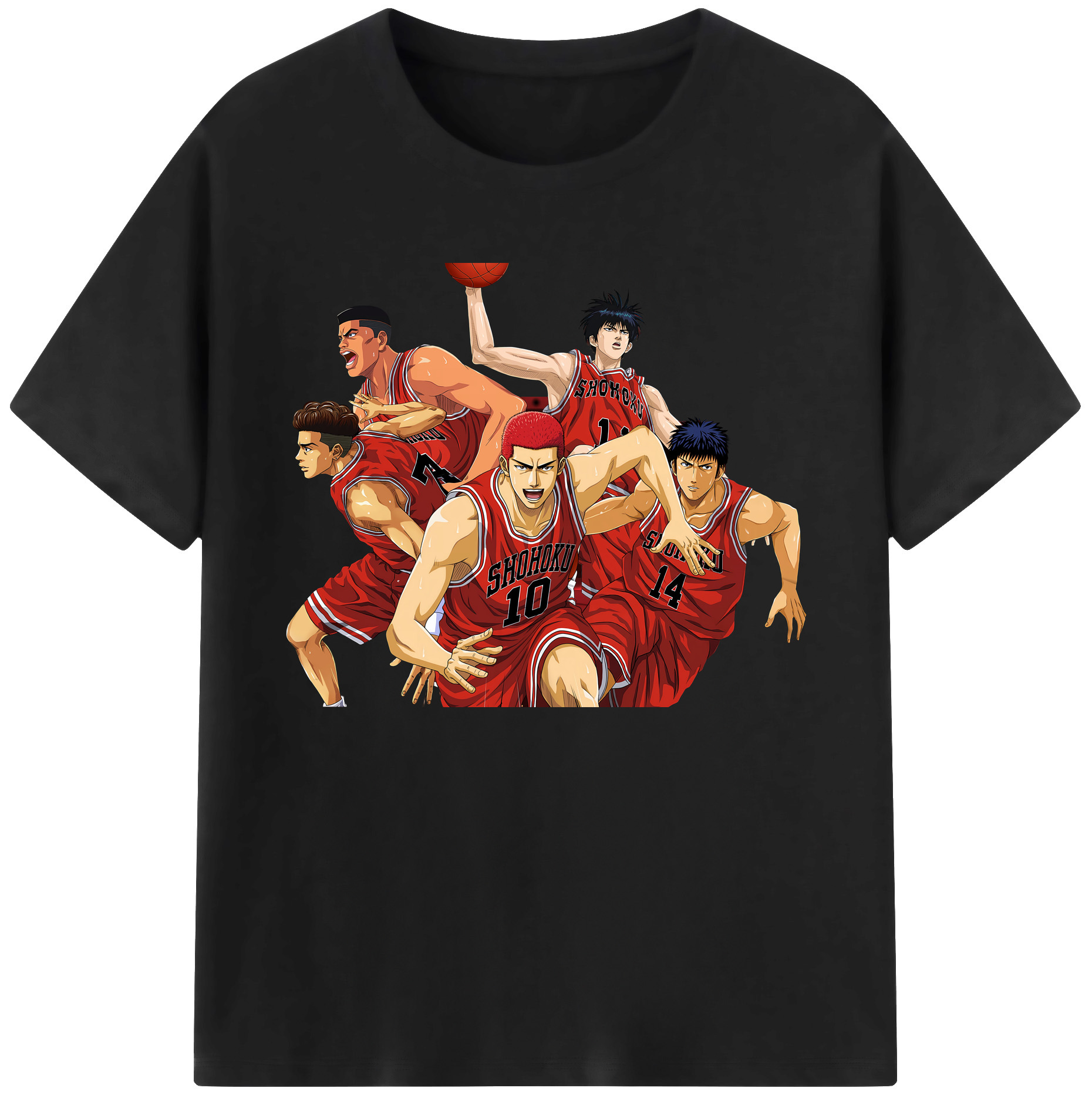 （画像用） SLAM DUNK／スラムダンク 綿100％ メンズ半袖Tシャツ｜肌触りやわらか＆通気性