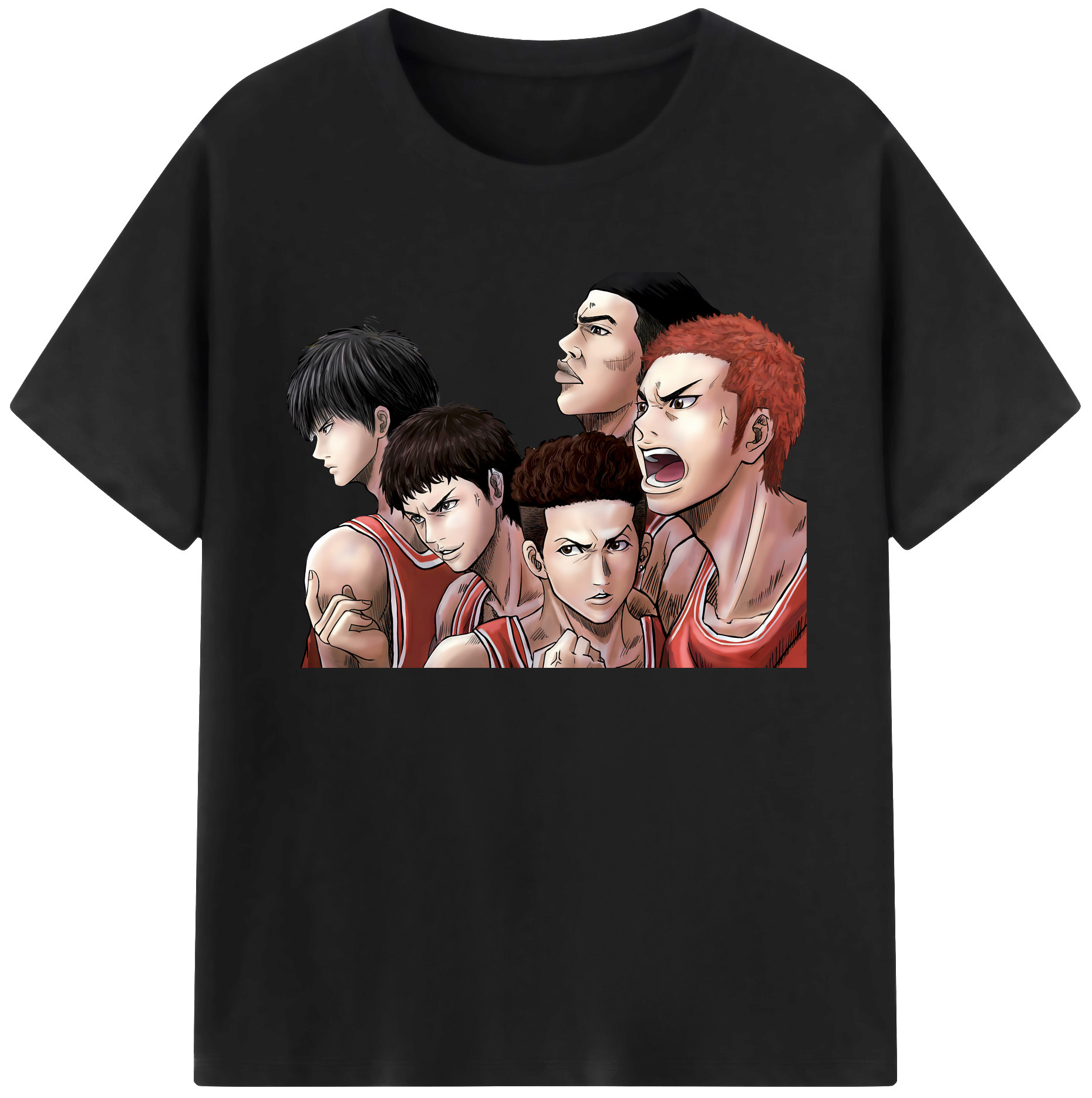 （画像用） SLAM DUNK／スラムダンク 綿100％ メンズ半袖Tシャツ｜肌触りやわらか＆通気性