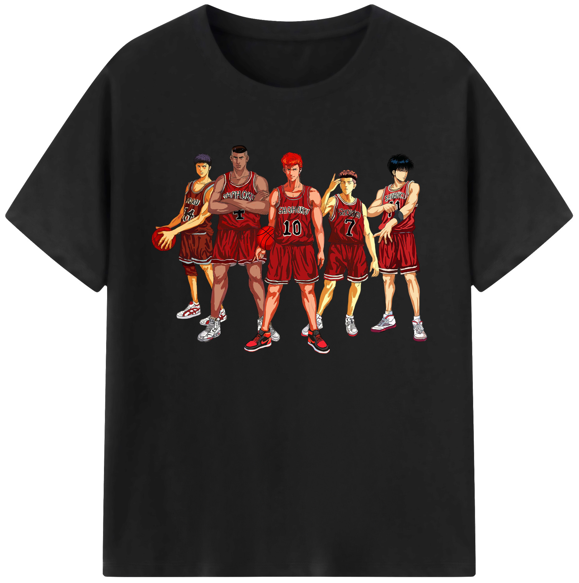 （画像用） SLAM DUNK／スラムダンク 綿100％ メンズ半袖Tシャツ｜肌触りやわらか＆通気性