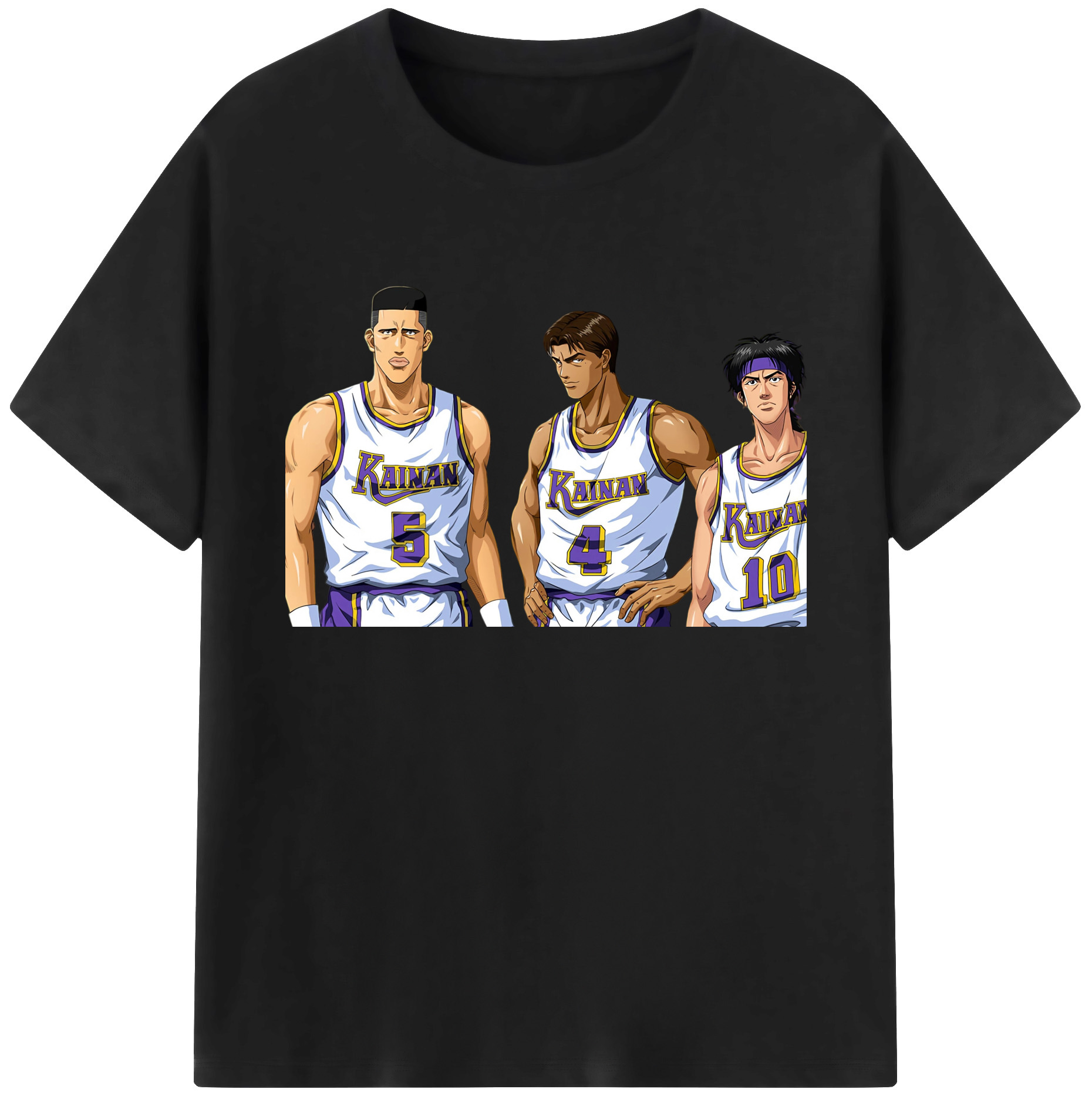 （画像用） SLAM DUNK／スラムダンク 綿100％ メンズ半袖Tシャツ｜肌触りやわらか＆通気性