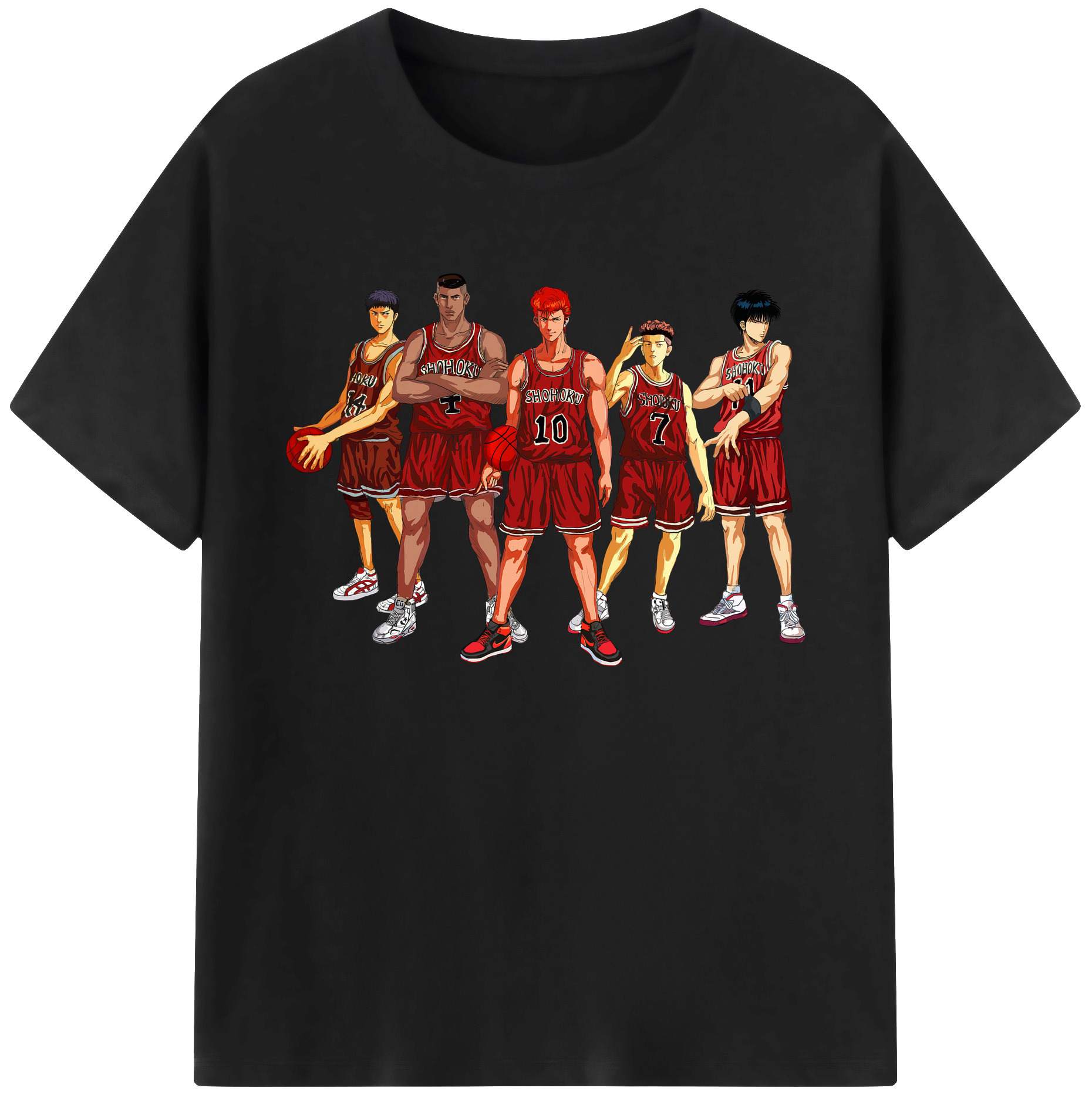 （画像用） SLAM DUNK／スラムダンク 綿100％ メンズ半袖Tシャツ｜肌触りやわらか＆通気性
