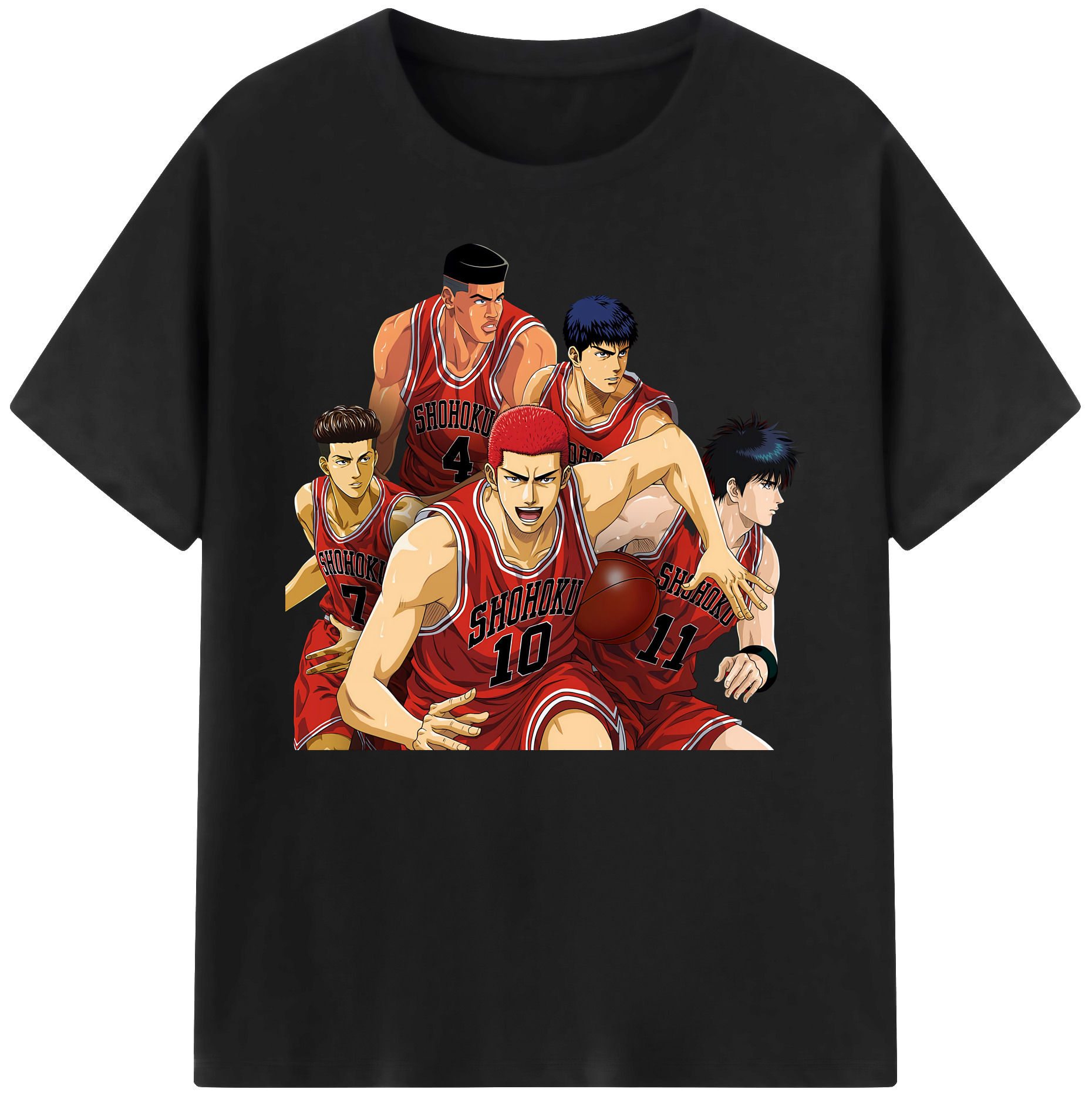 （画像用） SLAM DUNK／スラムダンク 綿100％ メンズ半袖Tシャツ｜肌触りやわらか＆通気性