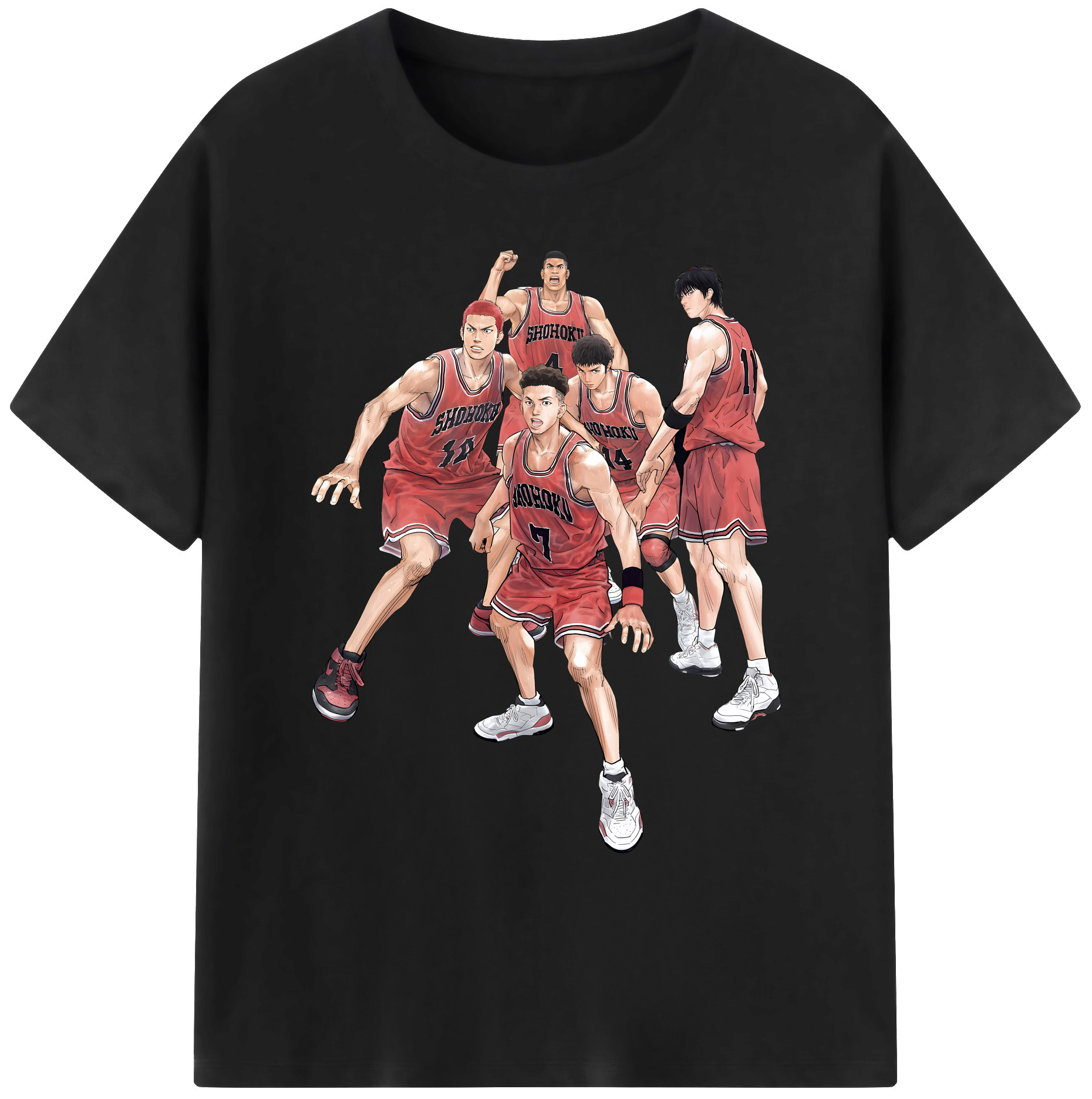 （画像用） SLAM DUNK／スラムダンク 綿100％ メンズ半袖Tシャツ｜肌触りやわらか＆通気性