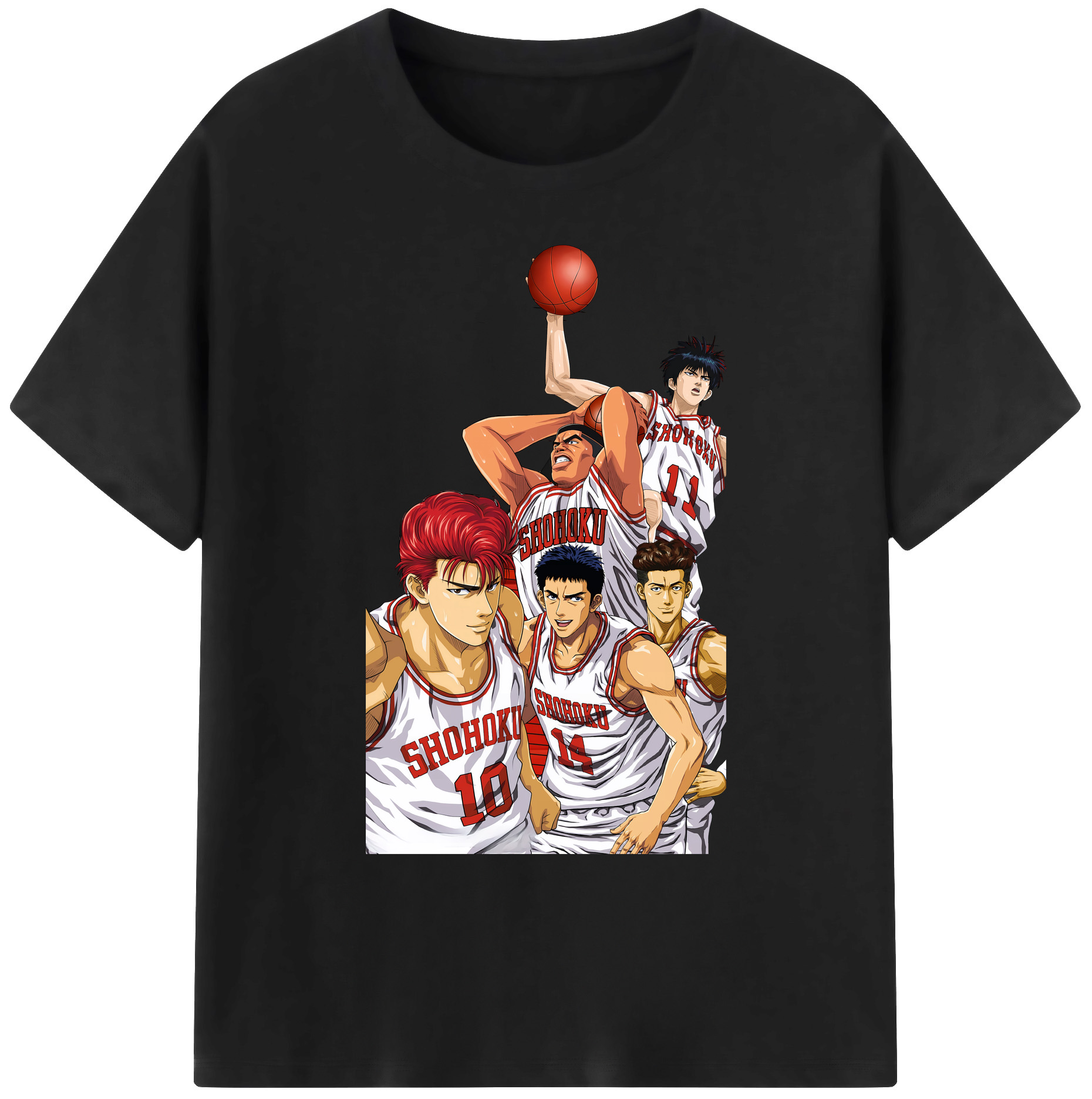 （画像用） SLAM DUNK／スラムダンク 綿100％ メンズ半袖Tシャツ｜肌触りやわらか＆通気性
