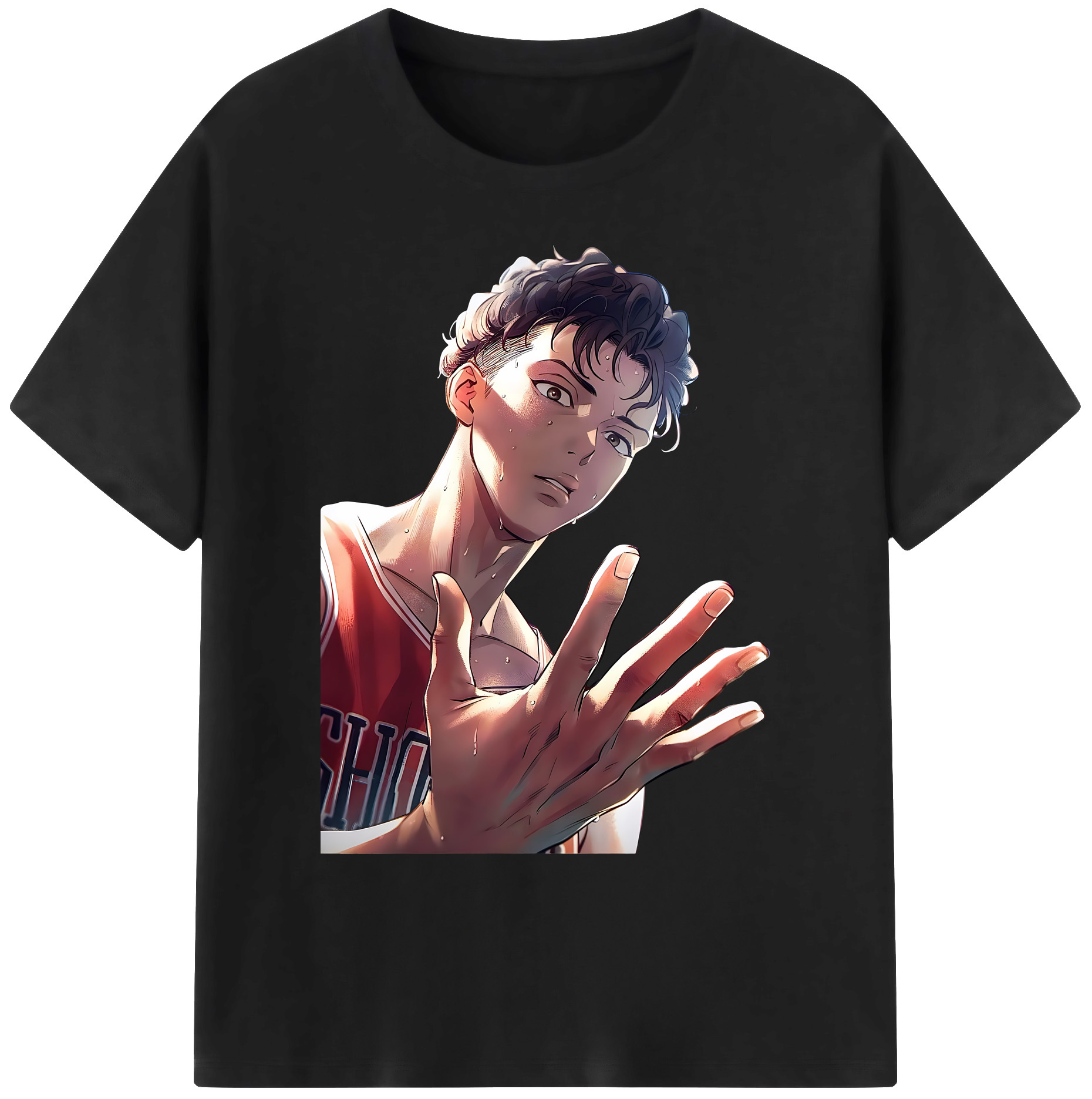 （画像用） SLAM DUNK／スラムダンク 綿100％ メンズ半袖Tシャツ｜肌触りやわらか＆通気性