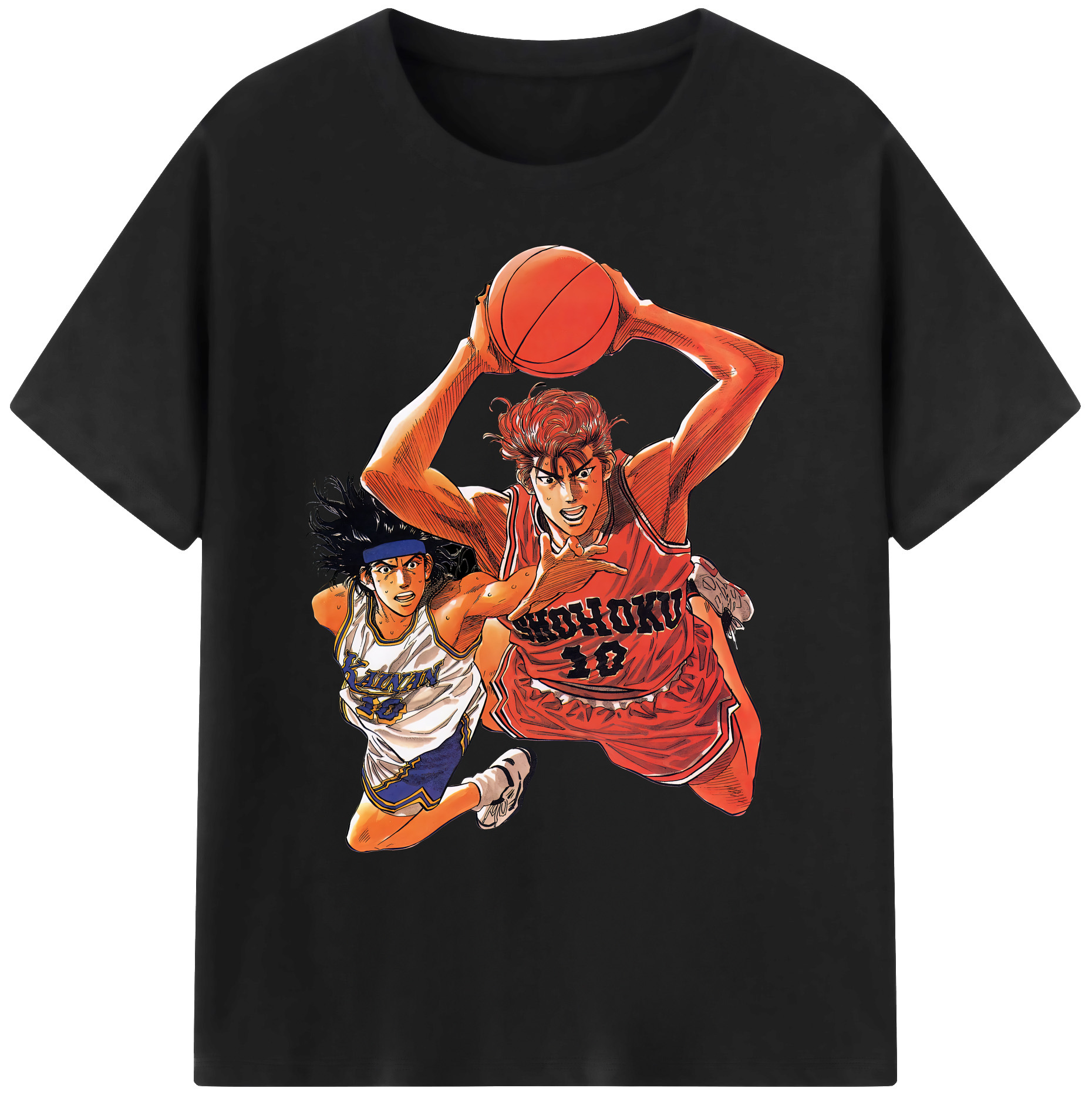 （画像用） SLAM DUNK／スラムダンク 綿100％ メンズ半袖Tシャツ｜肌触りやわらか＆通気性