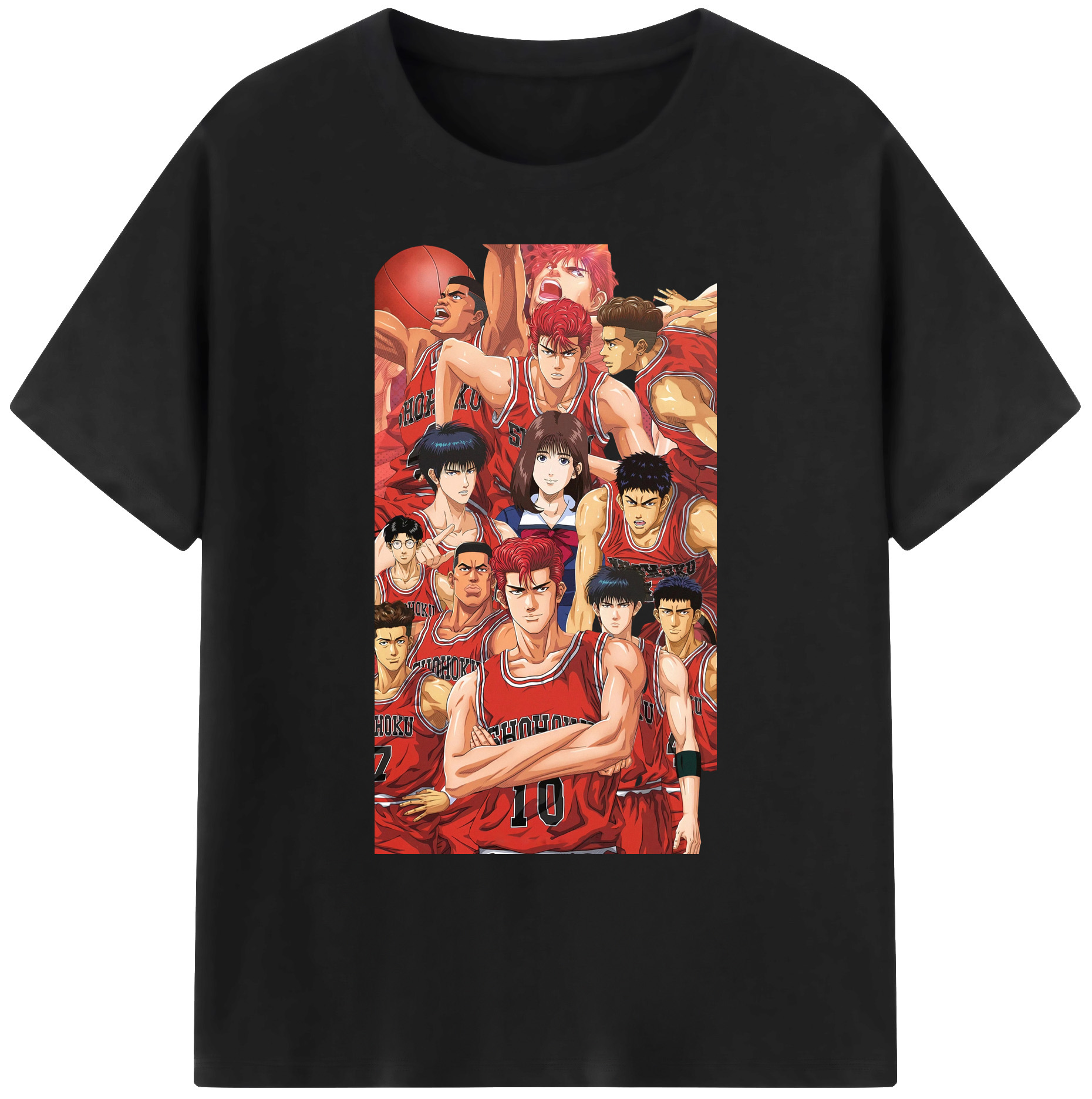 （画像用） SLAM DUNK／スラムダンク 綿100％ メンズ半袖Tシャツ｜肌触りやわらか＆通気性