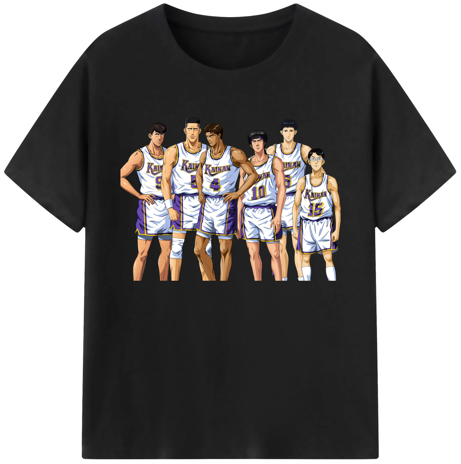 （画像用） SLAM DUNK／スラムダンク 綿100％ メンズ半袖Tシャツ｜肌触りやわらか＆通気性