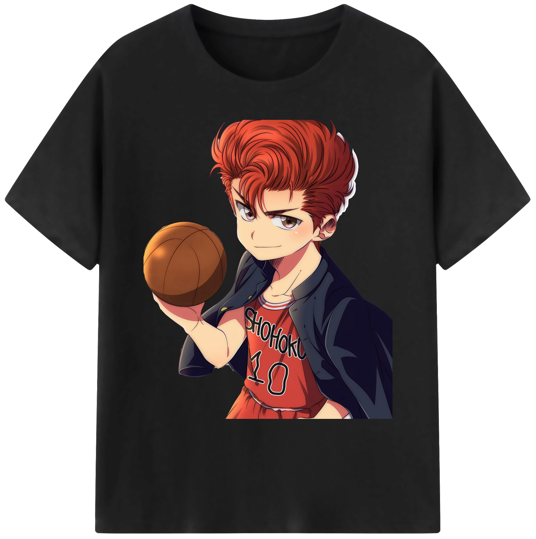 （画像用） SLAM DUNK／スラムダンク 綿100％ メンズ半袖Tシャツ｜肌触りやわらか＆通気性