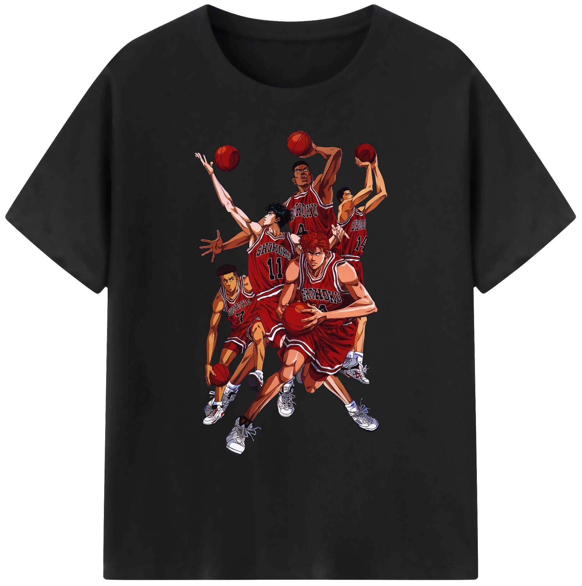（画像用） SLAM DUNK／スラムダンク 綿100％ メンズ半袖Tシャツ｜肌触りやわらか＆通気性
