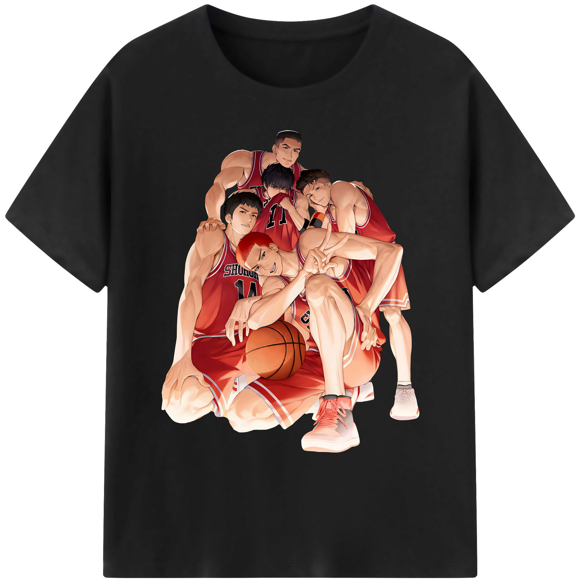 （画像用） SLAM DUNK／スラムダンク 綿100％ メンズ半袖Tシャツ｜肌触りやわらか＆通気性