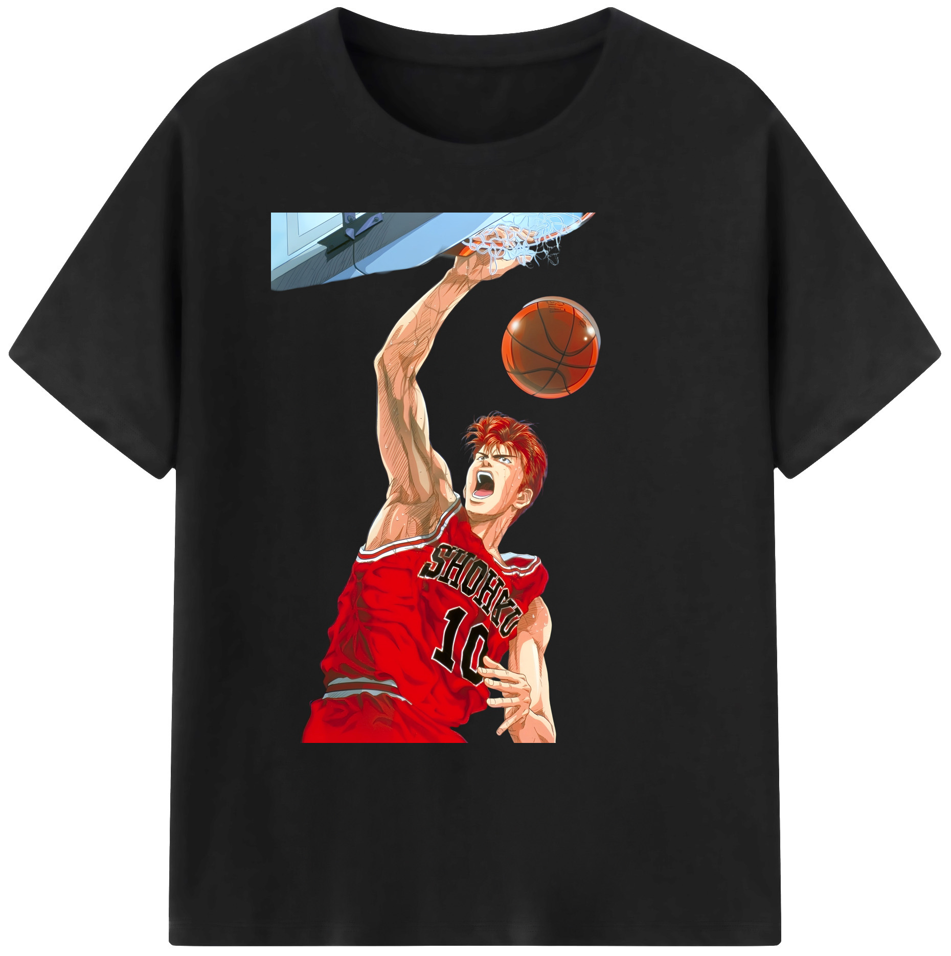 （画像用） SLAM DUNK／スラムダンク 綿100％ メンズ半袖Tシャツ｜肌触りやわらか＆通気性