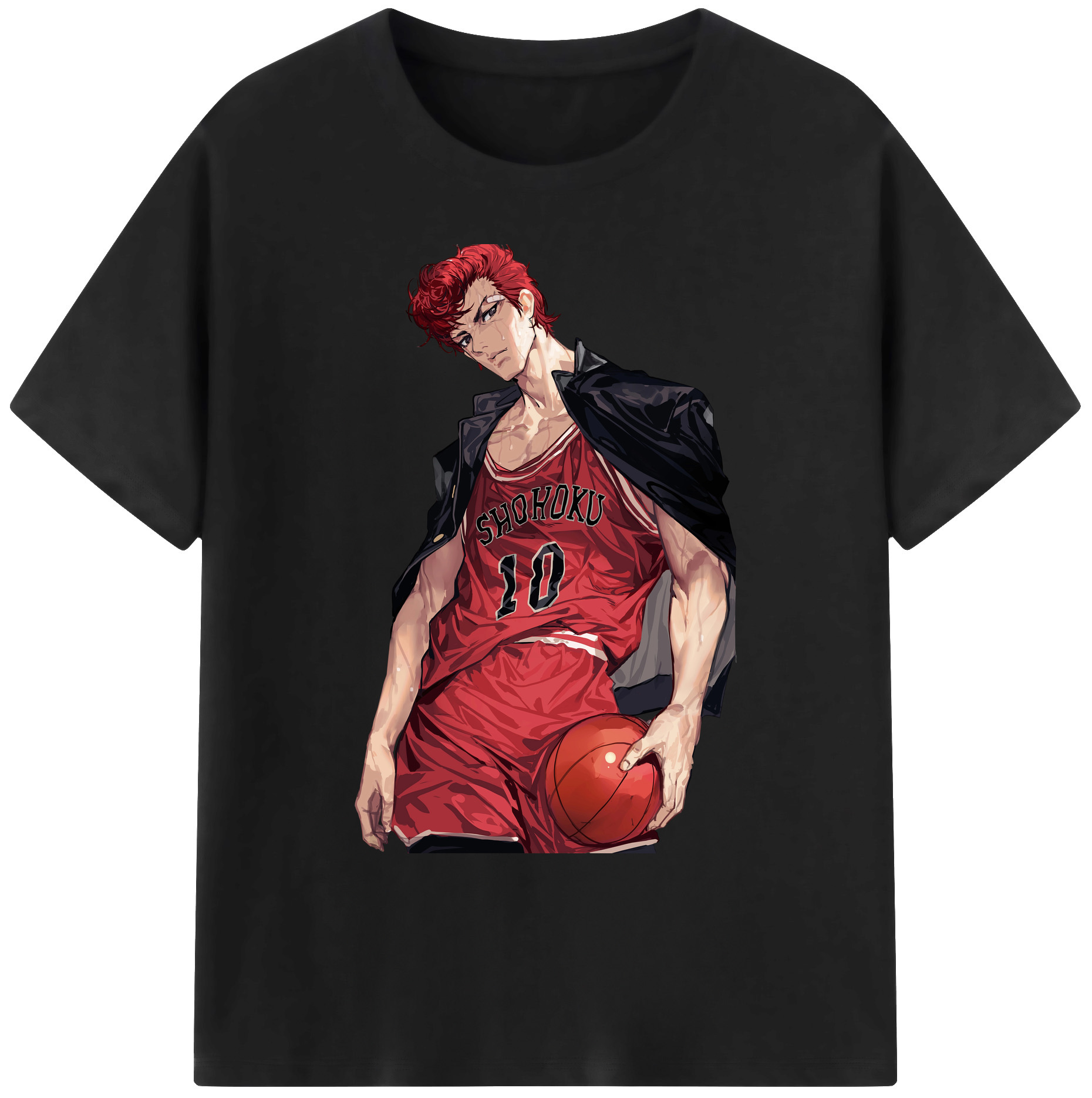 （画像用） SLAM DUNK／スラムダンク 綿100％ メンズ半袖Tシャツ｜肌触りやわらか＆通気性