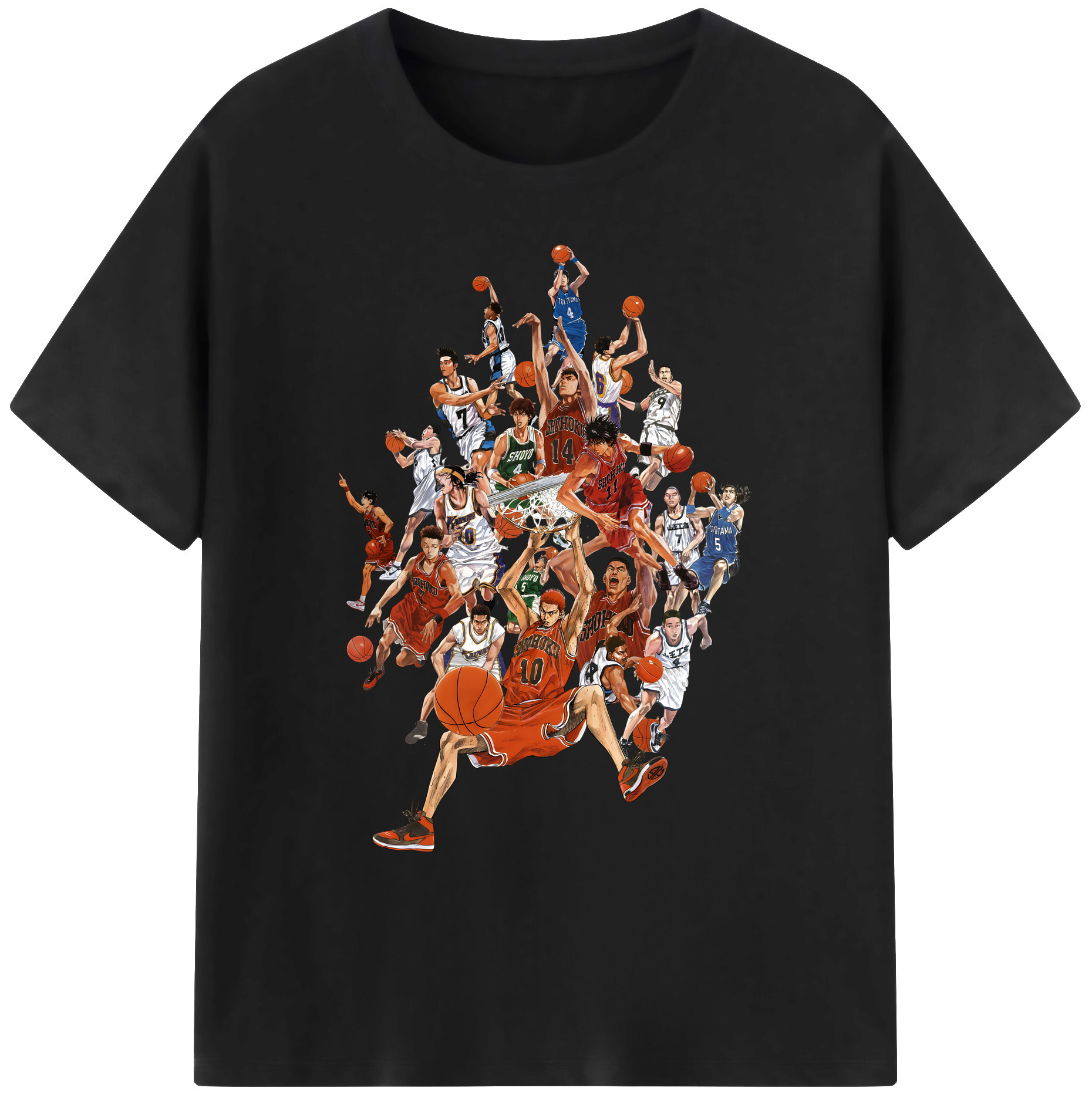 （画像用） SLAM DUNK／スラムダンク 綿100％ メンズ半袖Tシャツ｜肌触りやわらか＆通気性