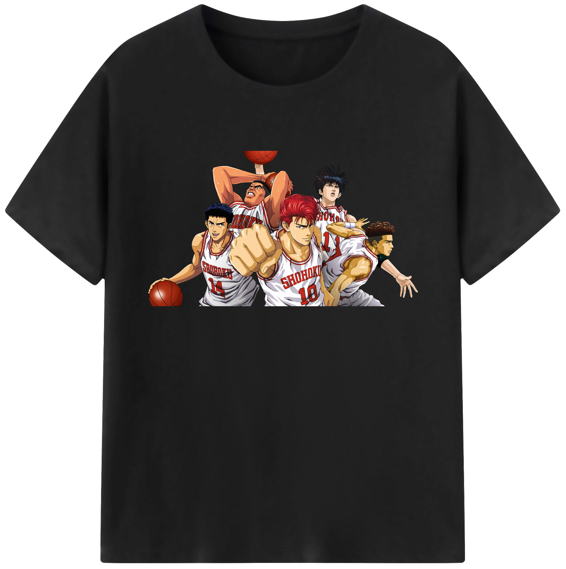 （画像用） SLAM DUNK／スラムダンク 綿100％ メンズ半袖Tシャツ｜肌触りやわらか＆通気性