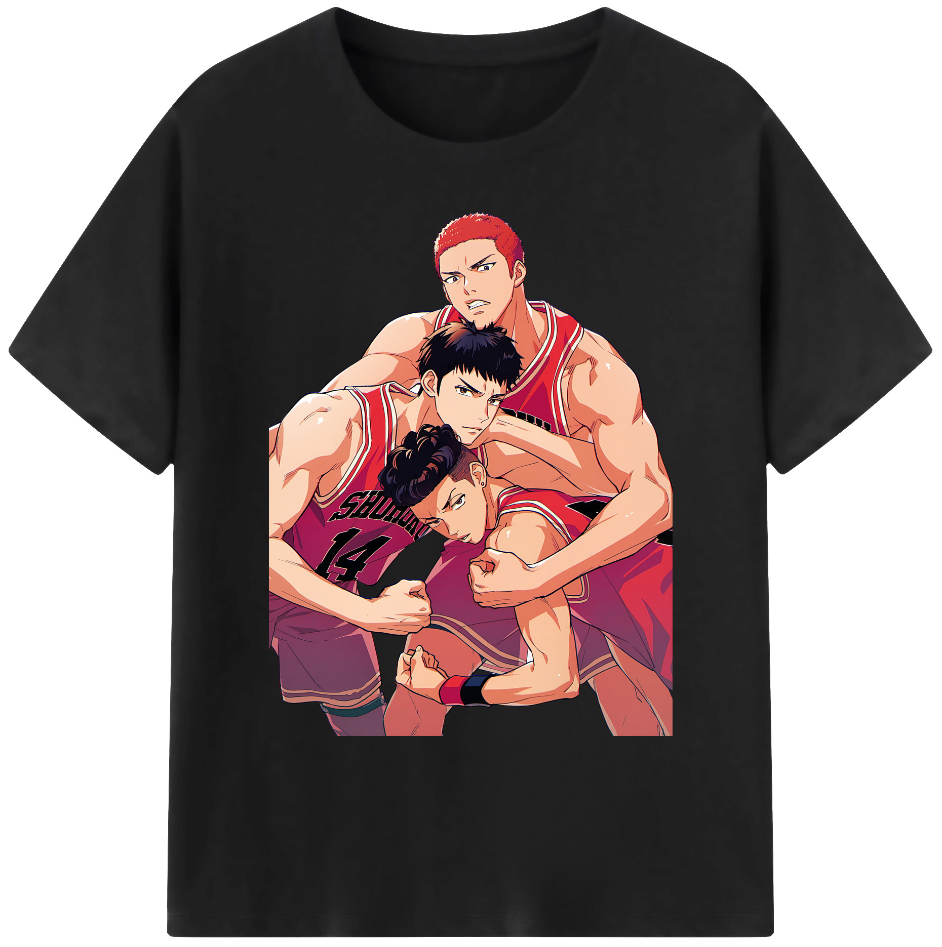 （画像用） SLAM DUNK／スラムダンク 綿100％ メンズ半袖Tシャツ｜肌触りやわらか＆通気性