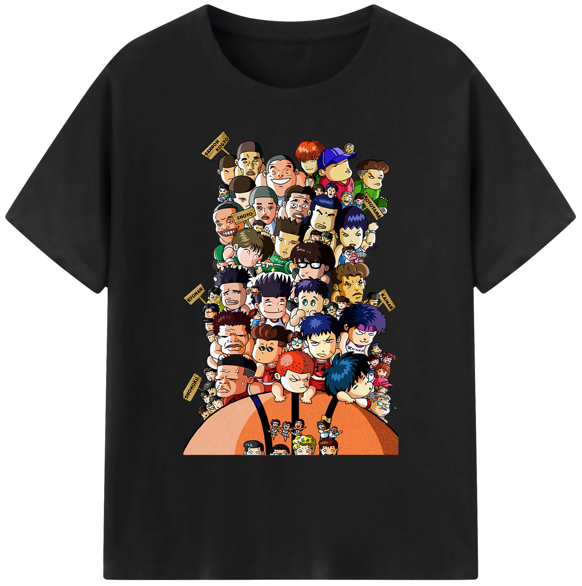 （画像用） SLAM DUNK／スラムダンク 綿100％ メンズ半袖Tシャツ｜肌触りやわらか＆通気性