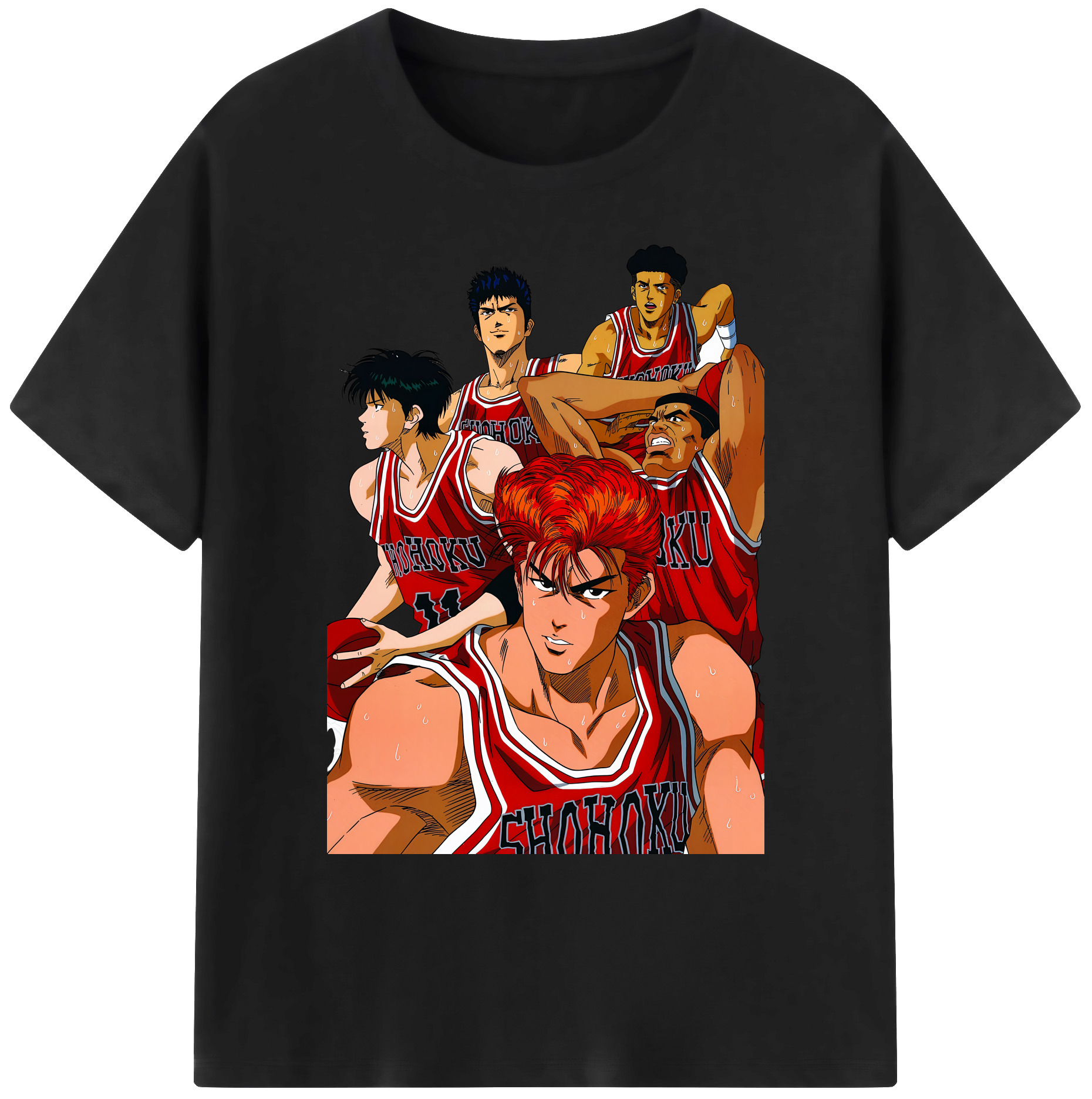 （画像用） SLAM DUNK／スラムダンク 綿100％ メンズ半袖Tシャツ｜肌触りやわらか＆通気性