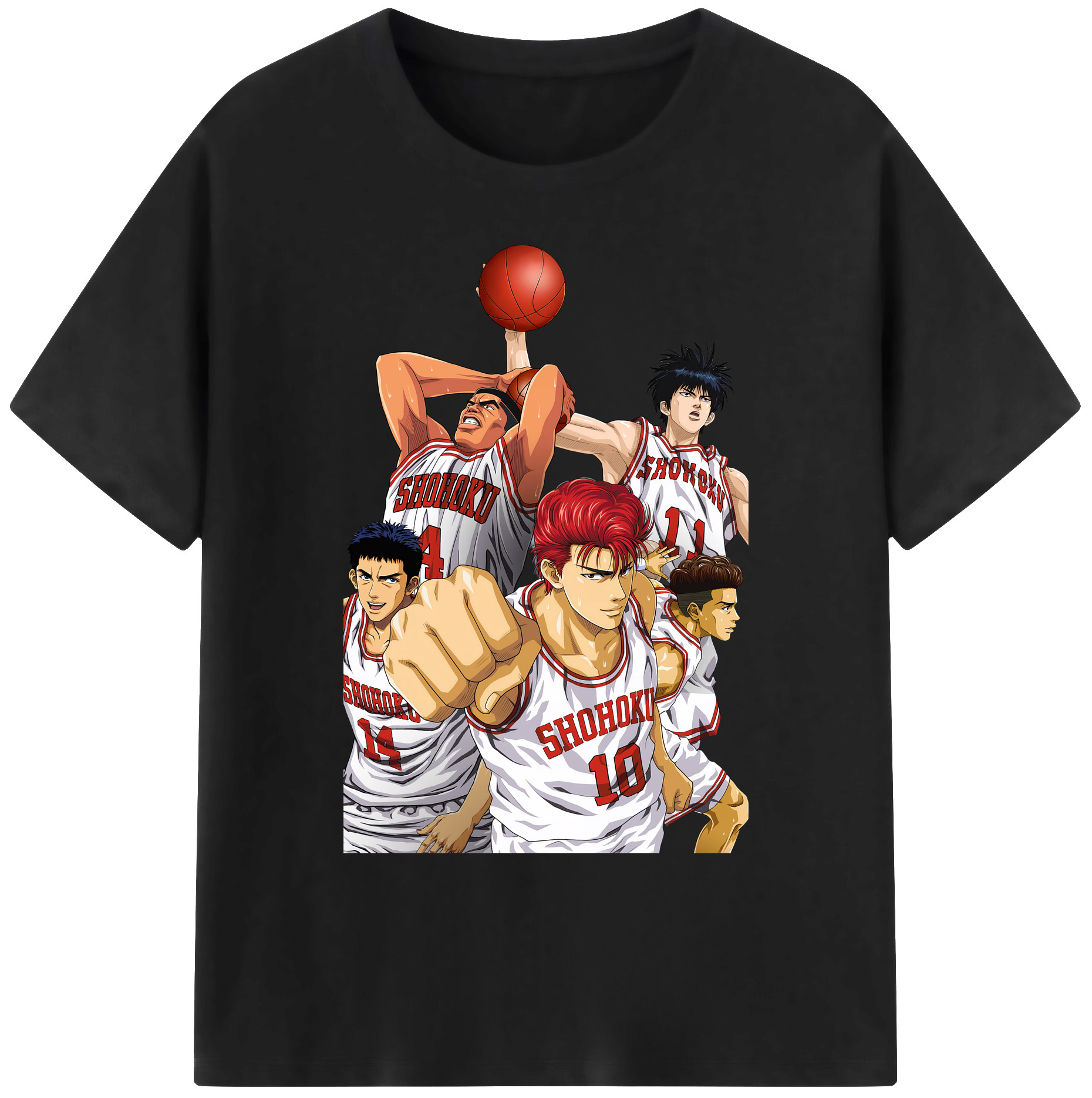（画像用） SLAM DUNK／スラムダンク 綿100％ メンズ半袖Tシャツ｜肌触りやわらか＆通気性