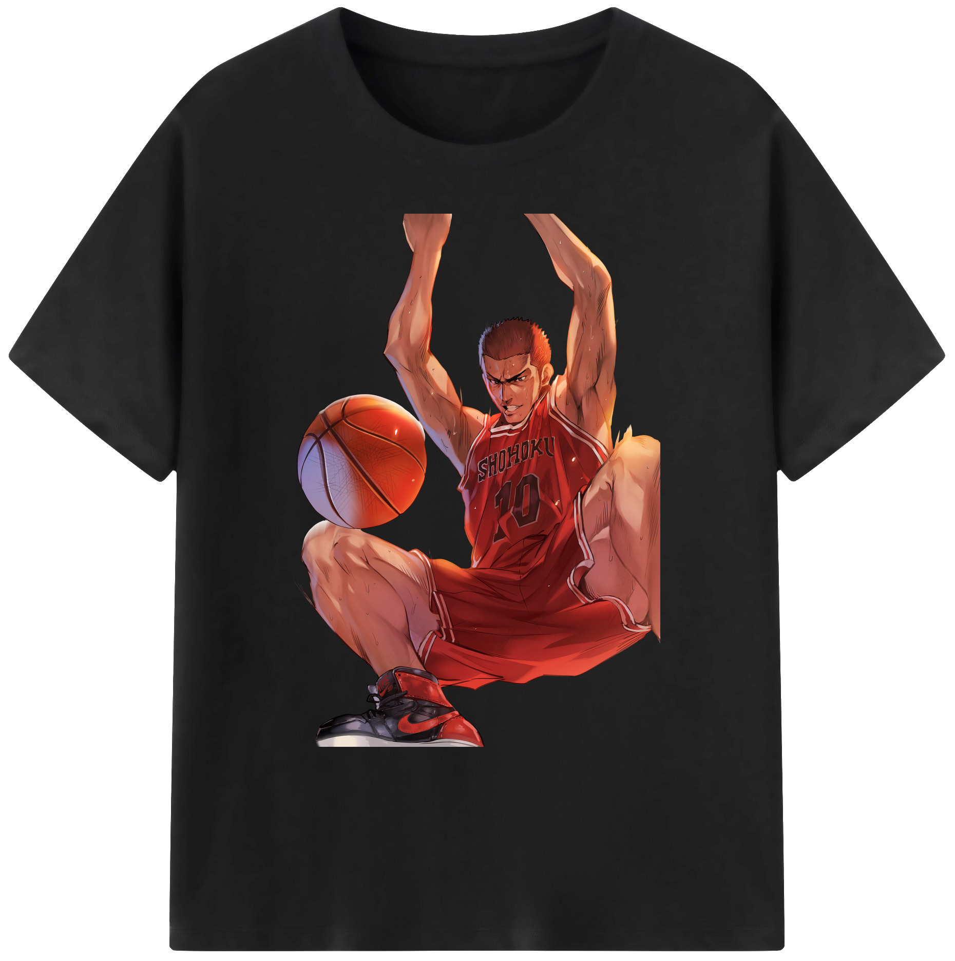 （画像用） SLAM DUNK／スラムダンク 綿100％ メンズ半袖Tシャツ｜肌触りやわらか＆通気性