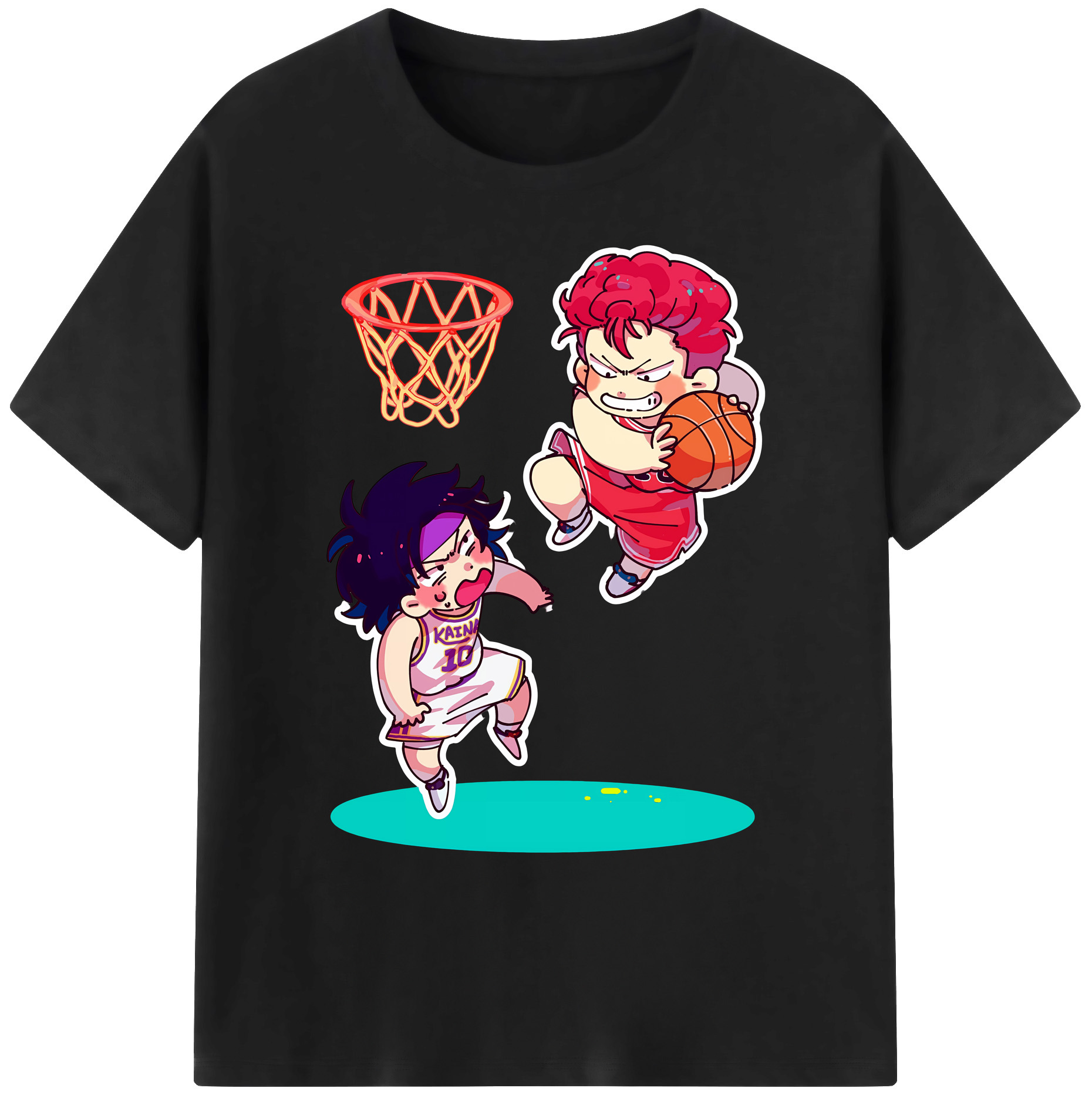 （画像用） SLAM DUNK／スラムダンク 綿100％ メンズ半袖Tシャツ｜肌触りやわらか＆通気性