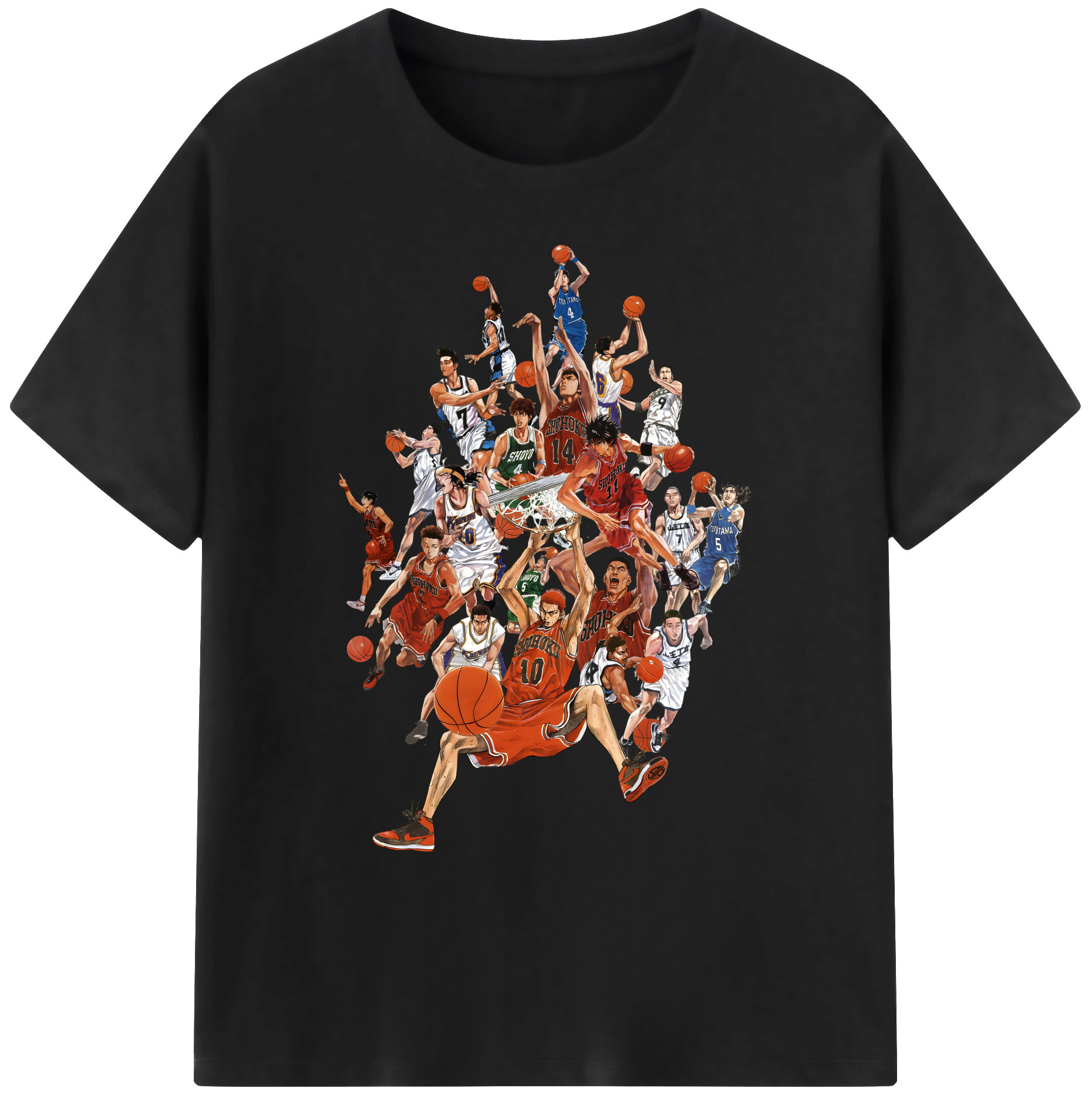 （画像用） SLAM DUNK／スラムダンク 綿100％ メンズ半袖Tシャツ｜肌触りやわらか＆通気性