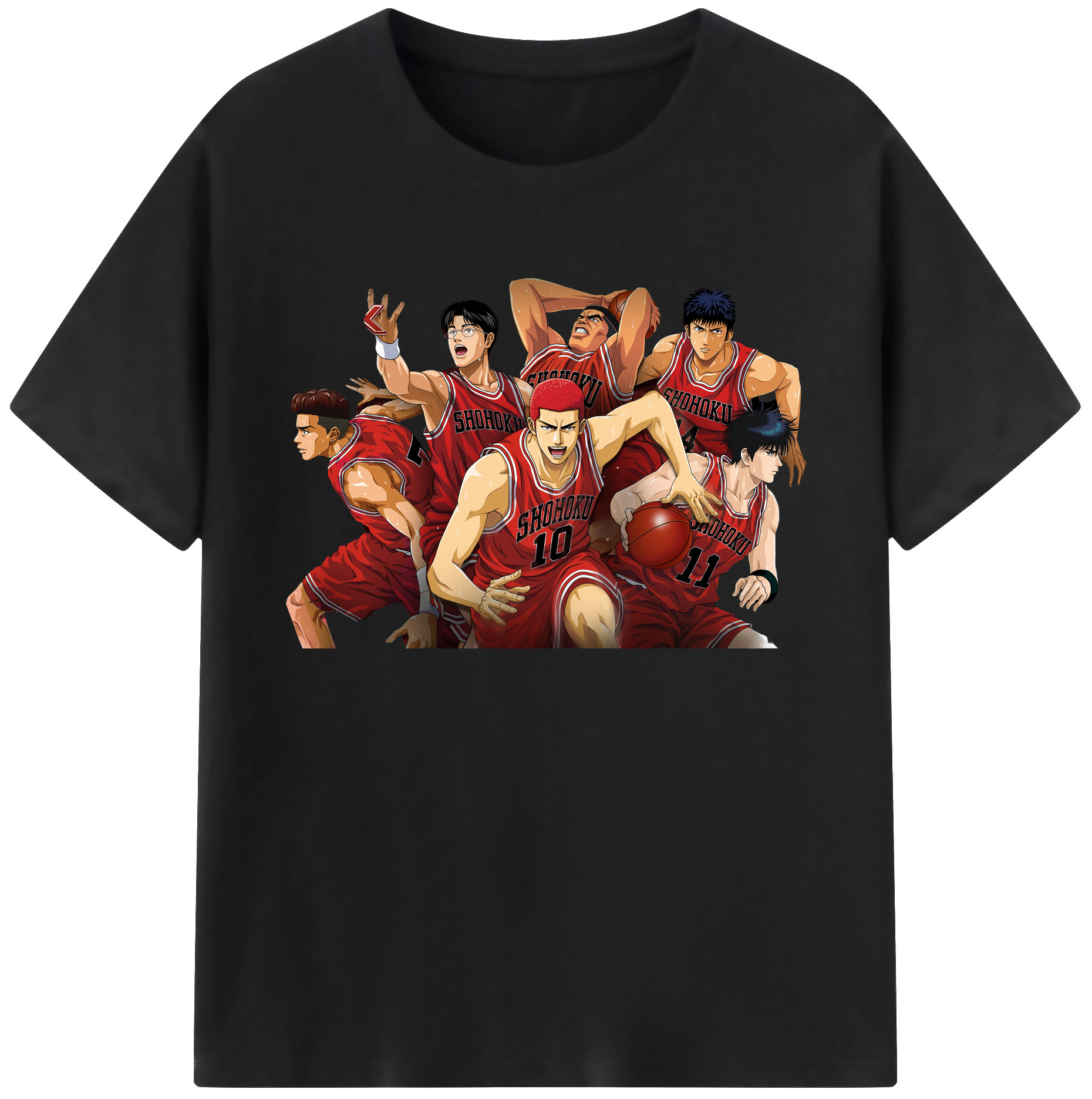 （画像用） SLAM DUNK／スラムダンク 綿100％ メンズ半袖Tシャツ｜肌触りやわらか＆通気性