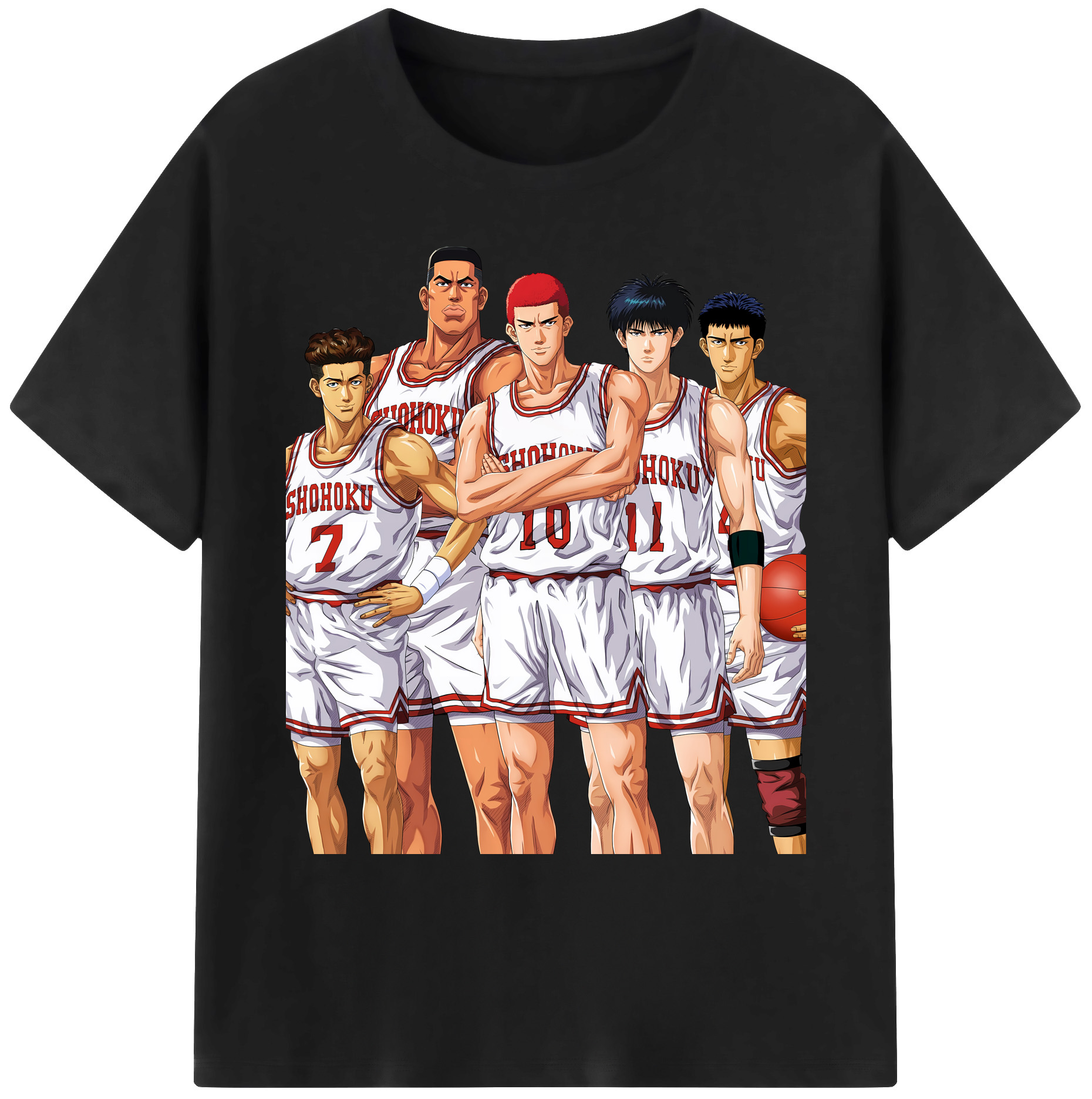 （画像用） SLAM DUNK／スラムダンク 綿100％ メンズ半袖Tシャツ｜肌触りやわらか＆通気性