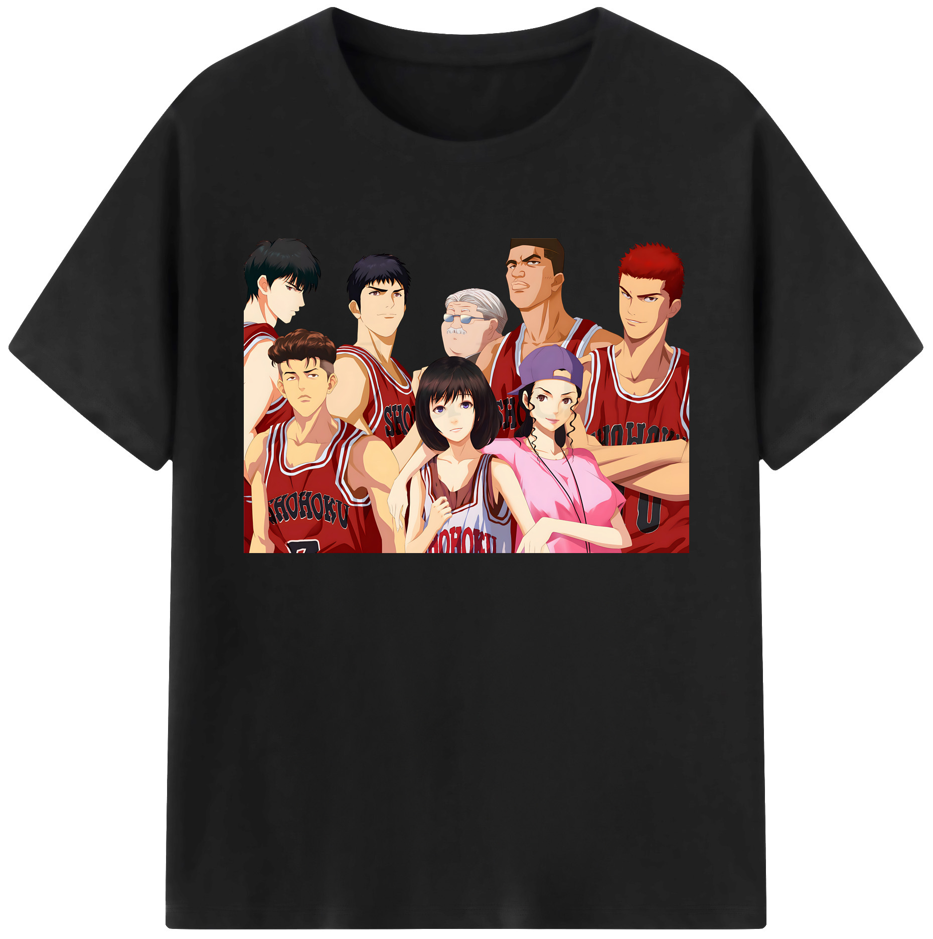 （画像用） SLAM DUNK／スラムダンク 綿100％ メンズ半袖Tシャツ｜肌触りやわらか＆通気性