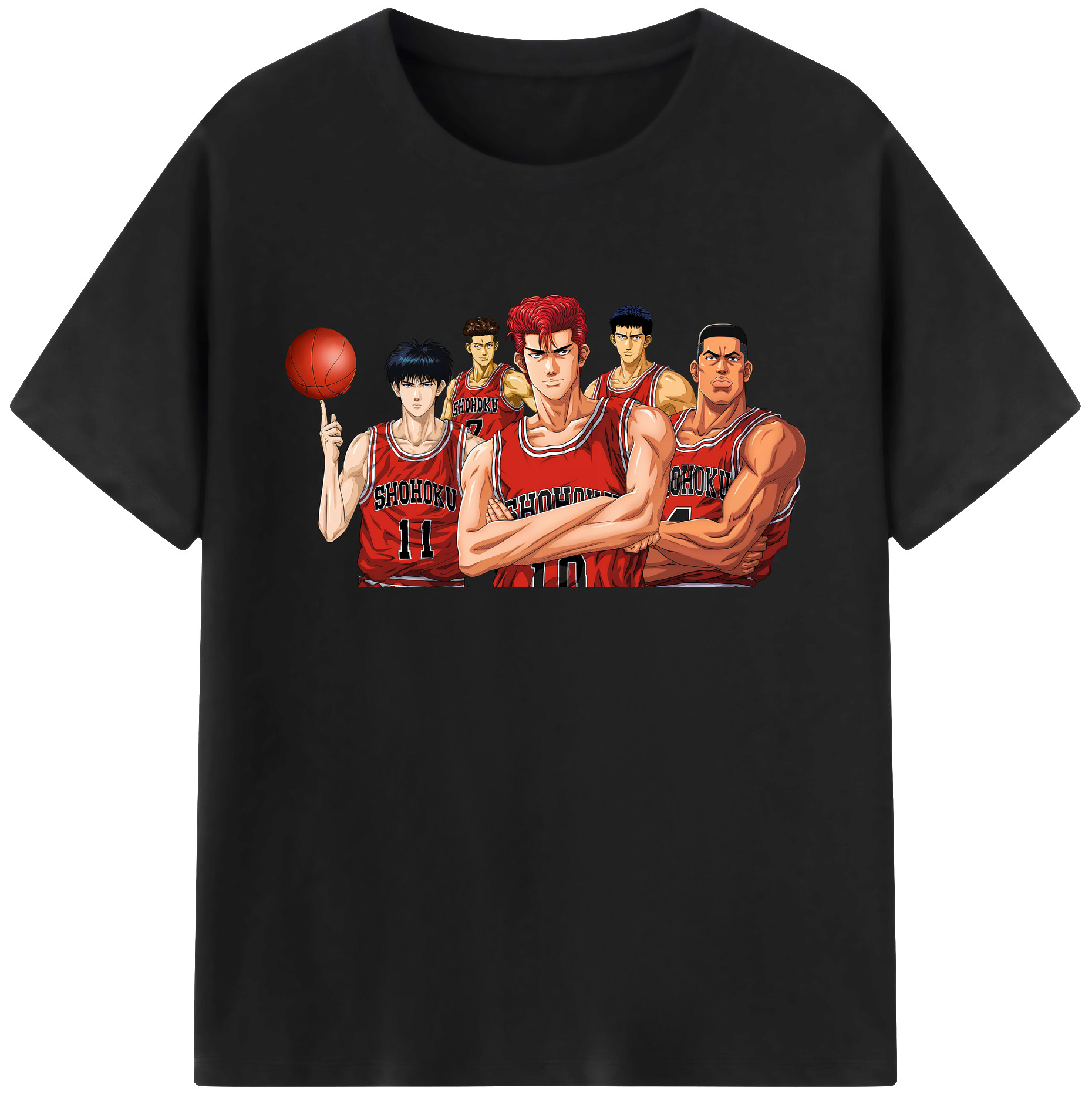 （画像用） SLAM DUNK／スラムダンク 綿100％ メンズ半袖Tシャツ｜肌触りやわらか＆通気性