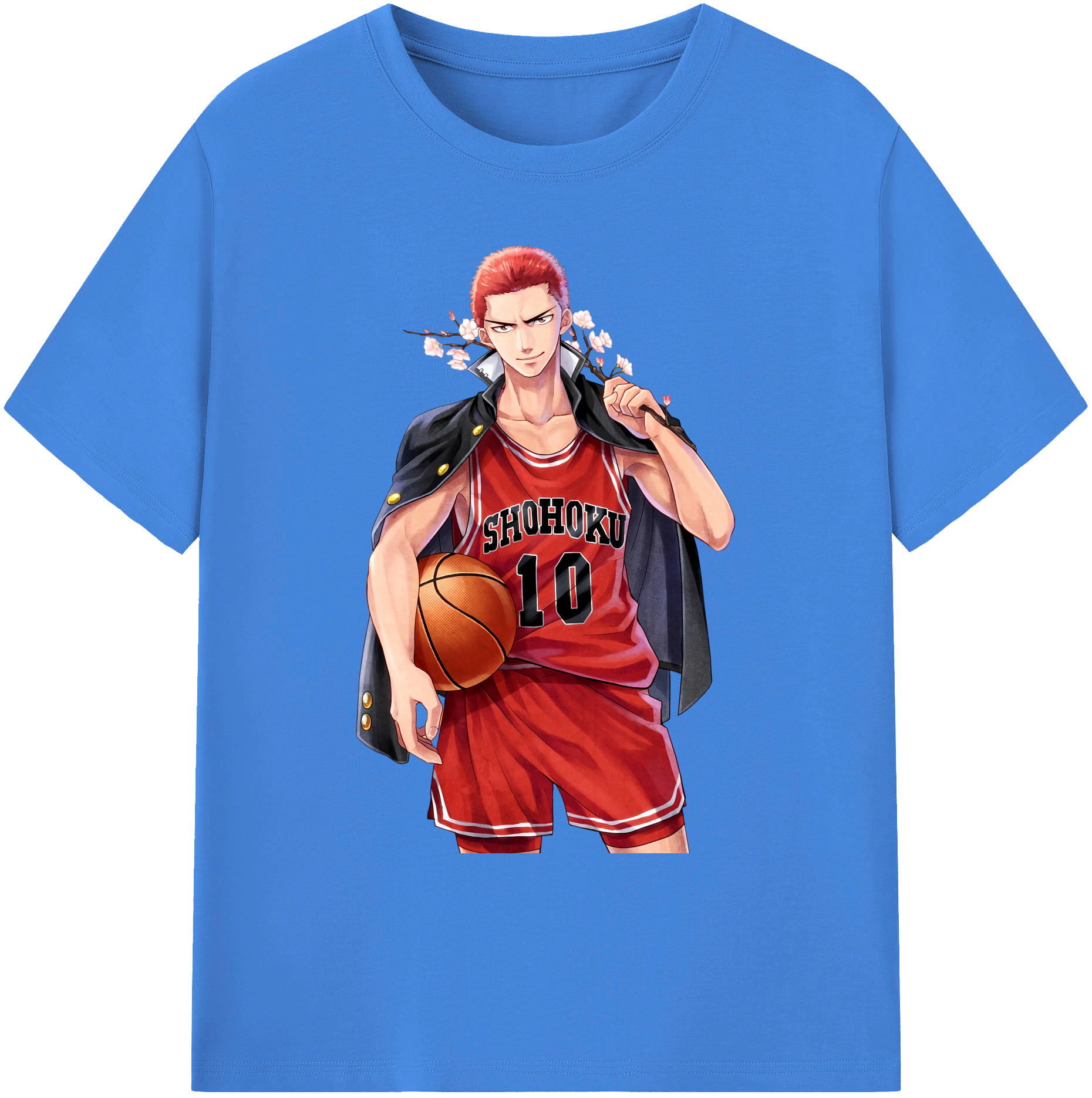 （画像用） SLAM DUNK／スラムダンク 綿100％ メンズ半袖Tシャツ｜肌触りやわらか＆通気性