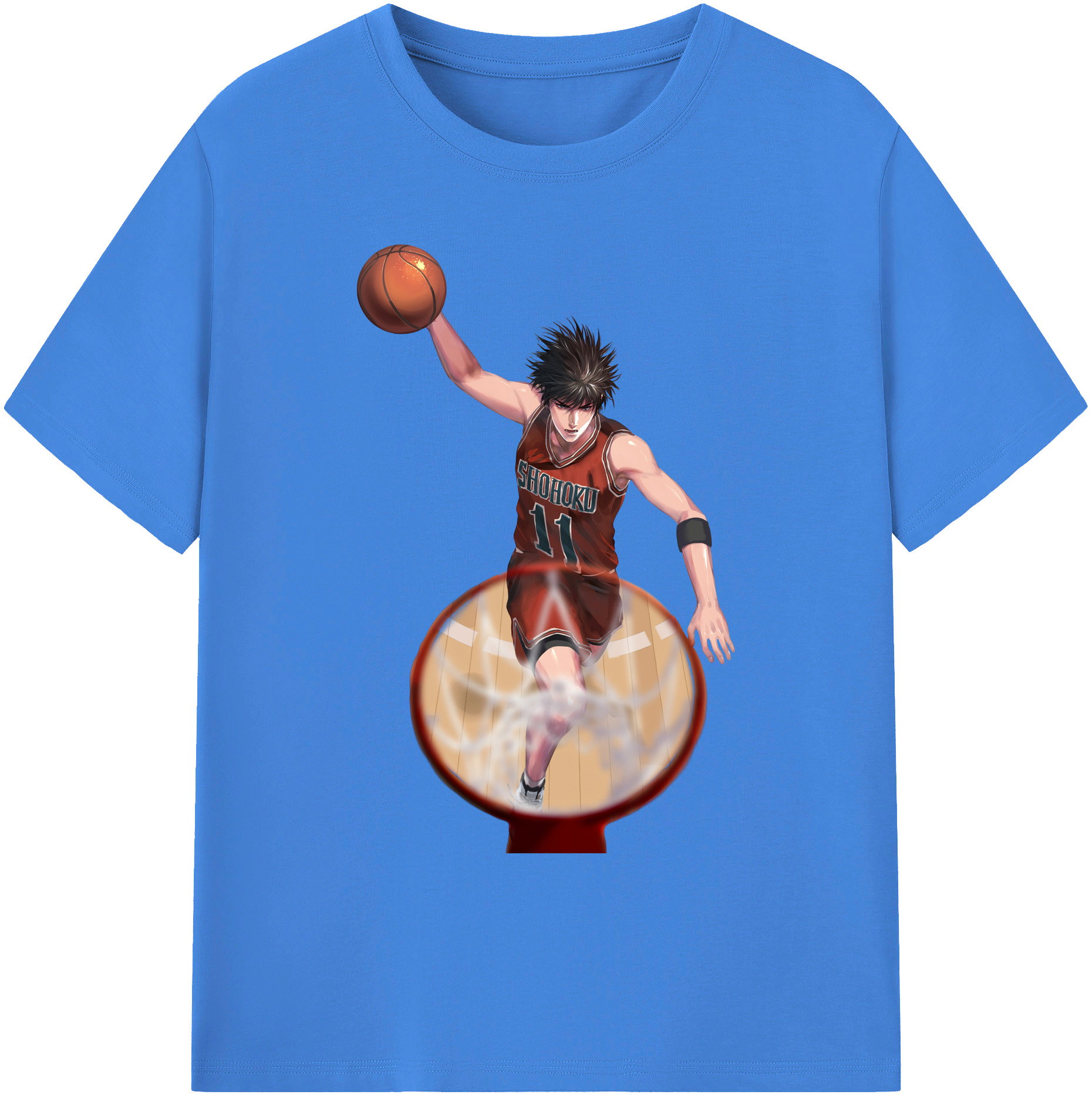 （画像用） SLAM DUNK／スラムダンク 綿100％ メンズ半袖Tシャツ｜肌触りやわらか＆通気性