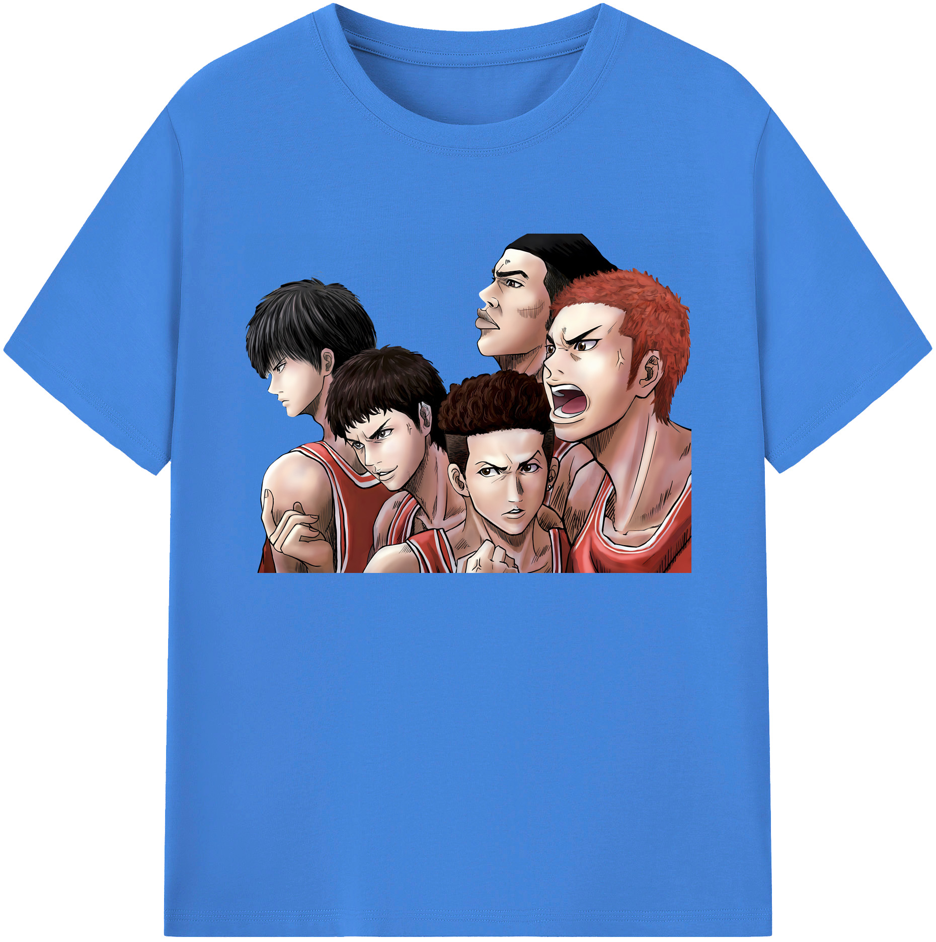 （画像用） SLAM DUNK／スラムダンク 綿100％ メンズ半袖Tシャツ｜肌触りやわらか＆通気性