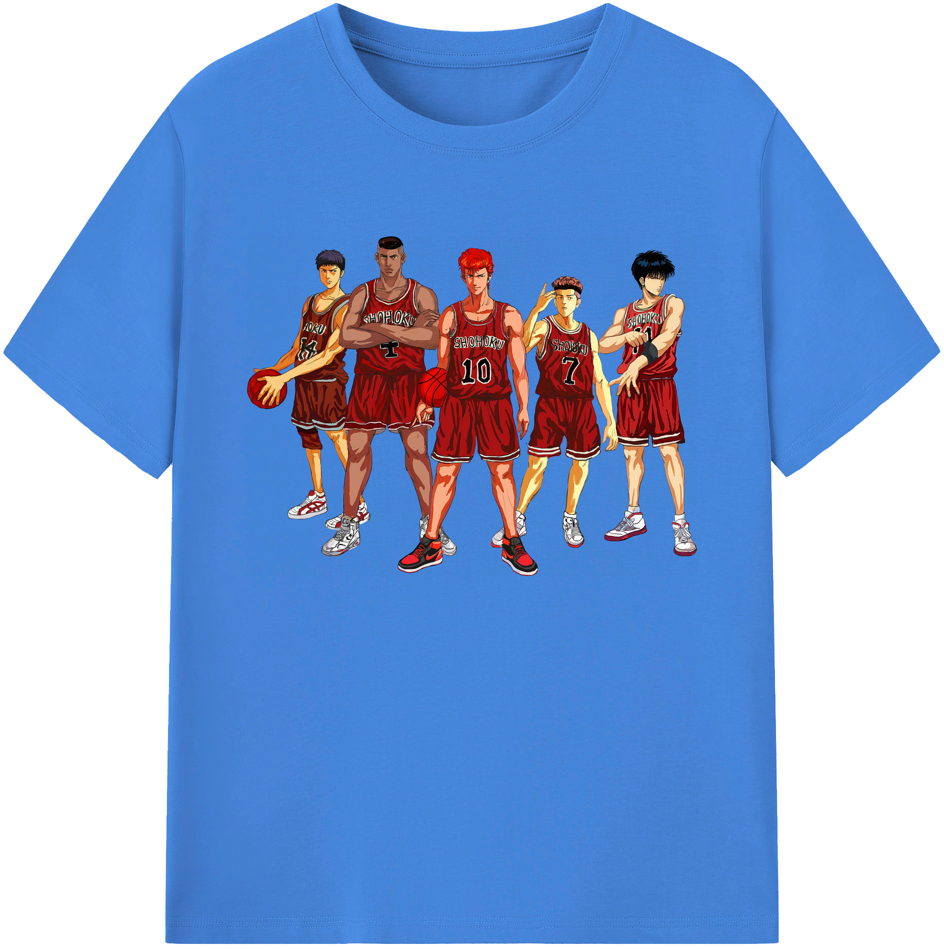 （画像用） SLAM DUNK／スラムダンク 綿100％ メンズ半袖Tシャツ｜肌触りやわらか＆通気性