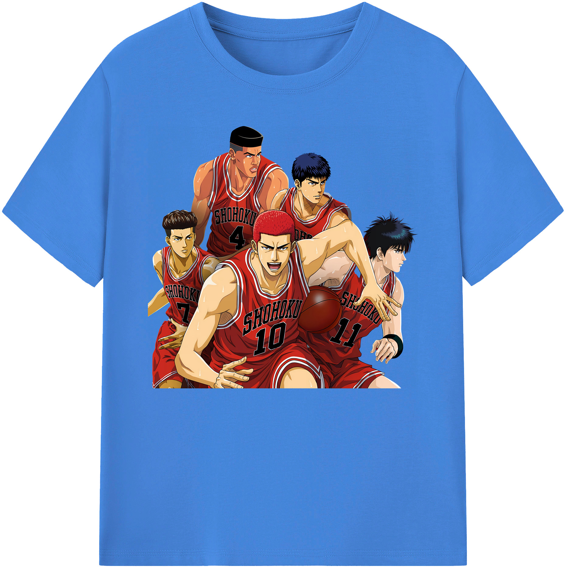 （画像用） SLAM DUNK／スラムダンク 綿100％ メンズ半袖Tシャツ｜肌触りやわらか＆通気性