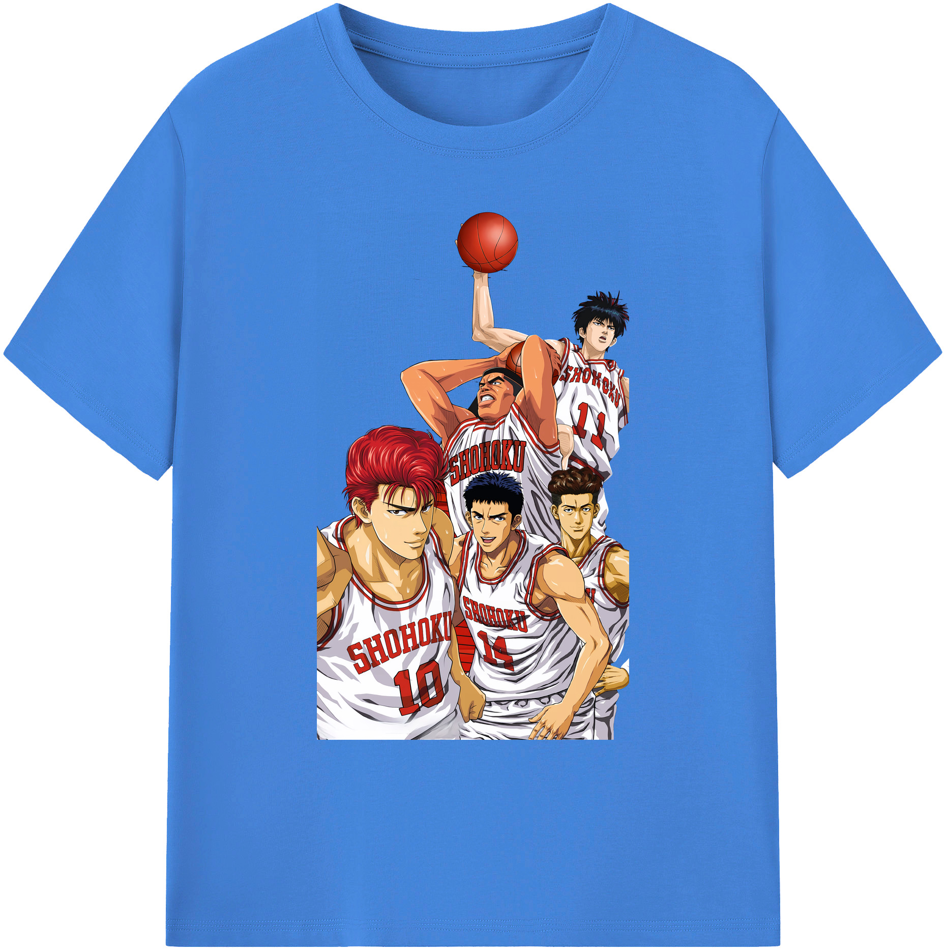 （画像用） SLAM DUNK／スラムダンク 綿100％ メンズ半袖Tシャツ｜肌触りやわらか＆通気性