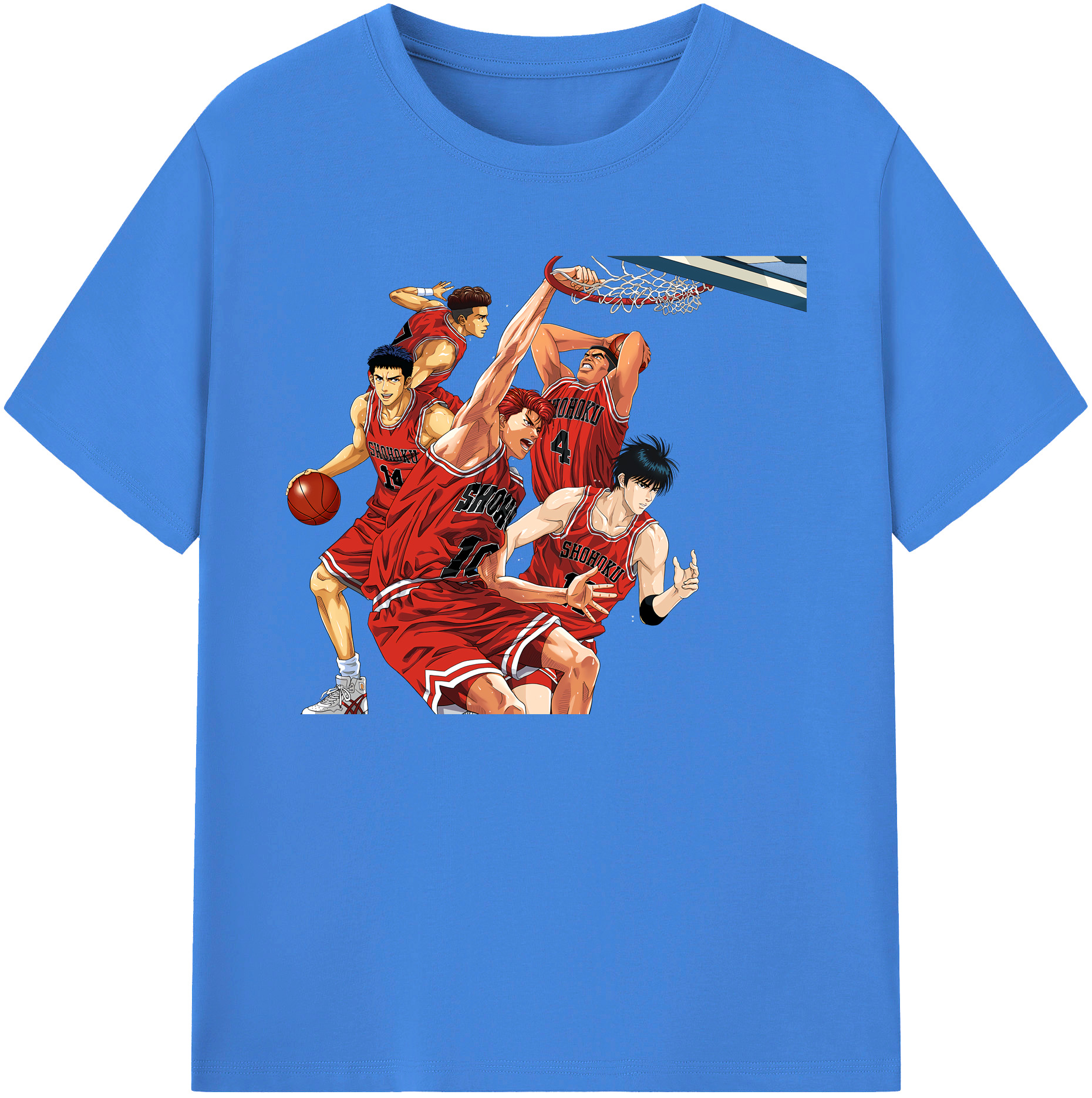 （画像用） SLAM DUNK／スラムダンク 綿100％ メンズ半袖Tシャツ｜肌触りやわらか＆通気性