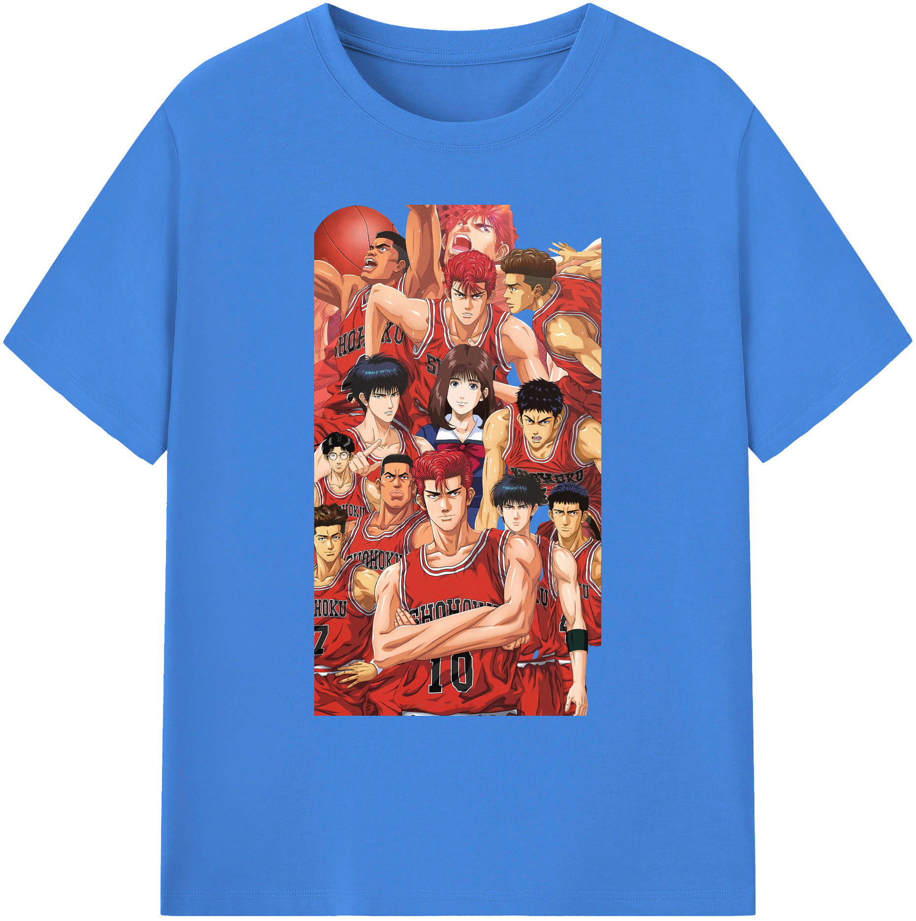 （画像用） SLAM DUNK／スラムダンク 綿100％ メンズ半袖Tシャツ｜肌触りやわらか＆通気性
