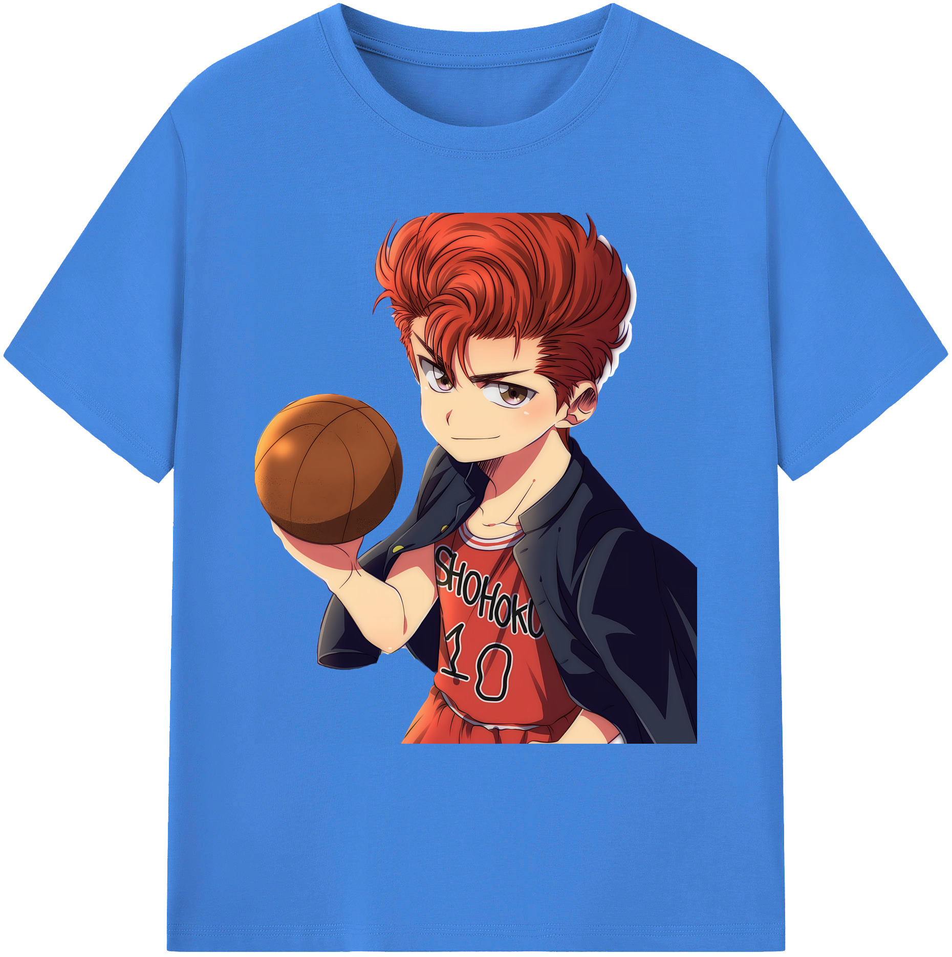 （画像用） SLAM DUNK／スラムダンク 綿100％ メンズ半袖Tシャツ｜肌触りやわらか＆通気性