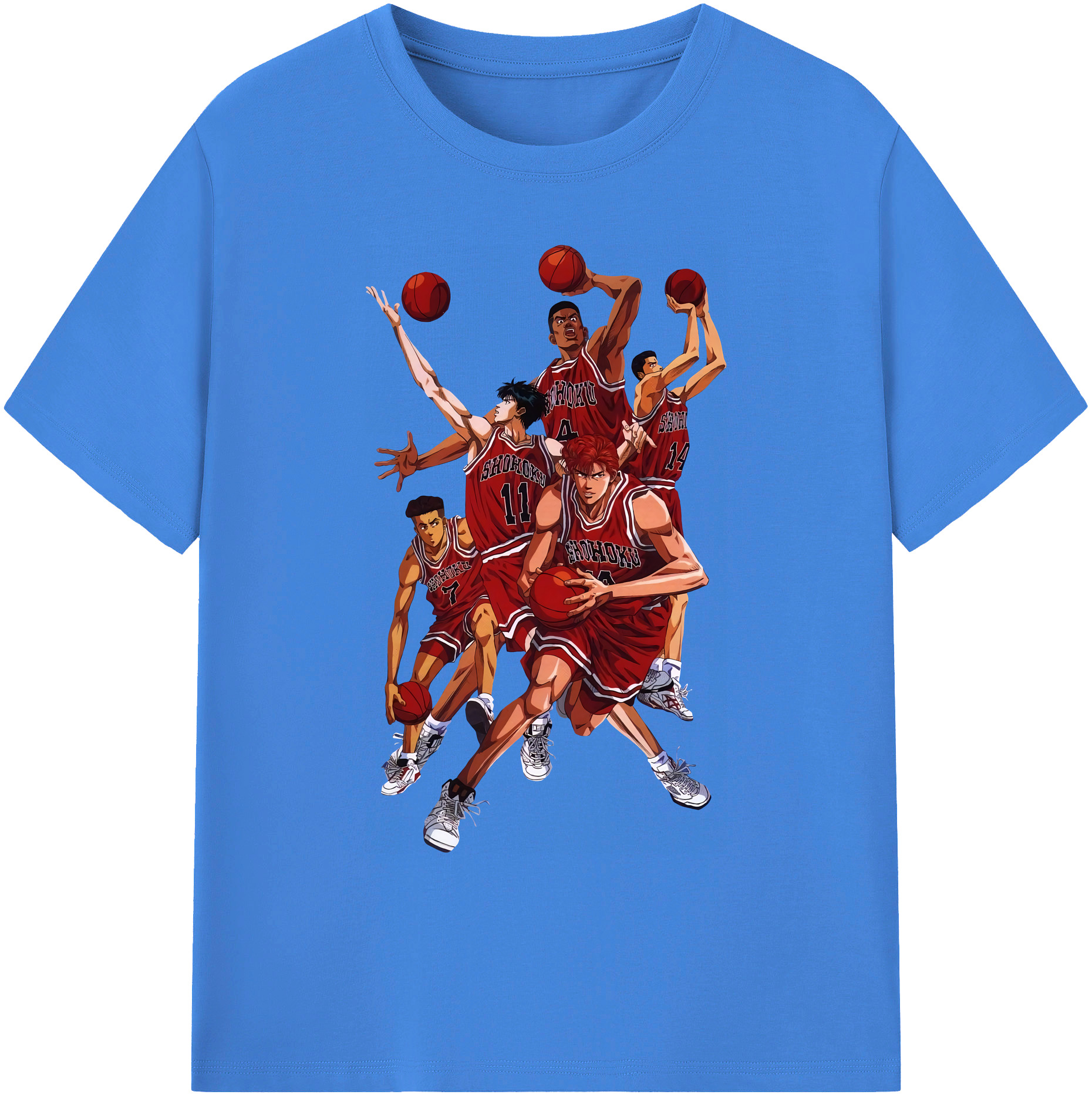 （画像用） SLAM DUNK／スラムダンク 綿100％ メンズ半袖Tシャツ｜肌触りやわらか＆通気性