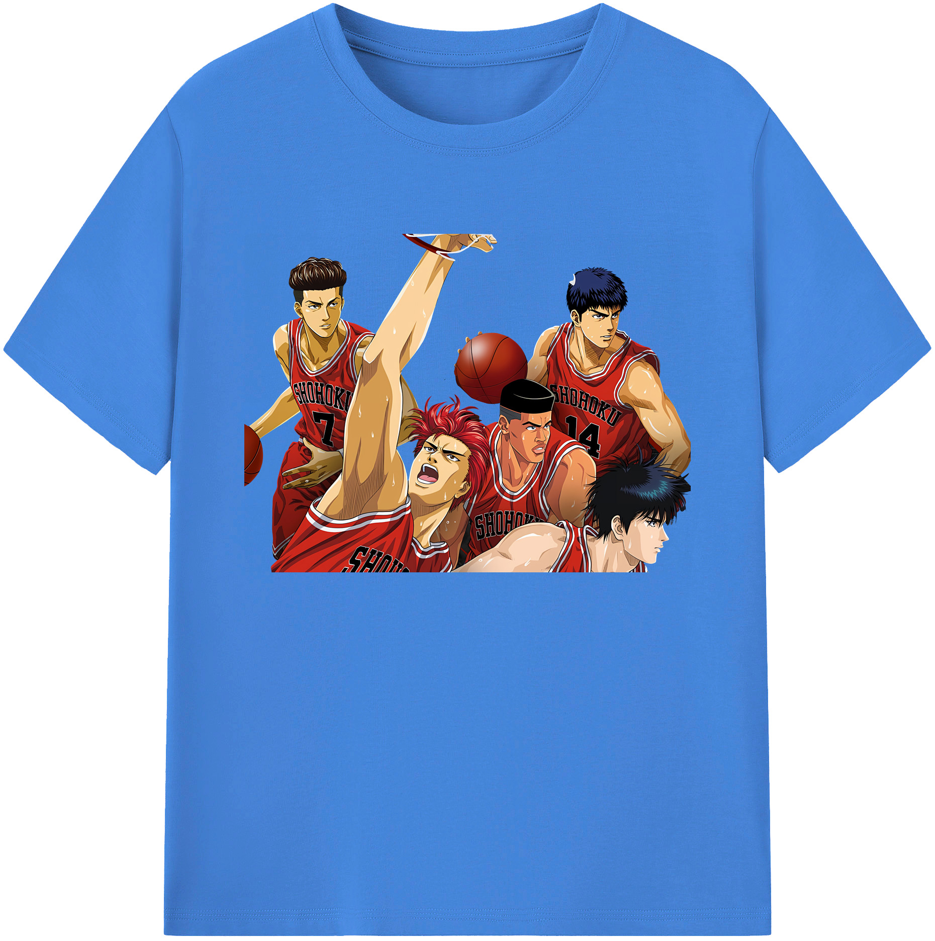 （画像用） SLAM DUNK／スラムダンク 綿100％ メンズ半袖Tシャツ｜肌触りやわらか＆通気性